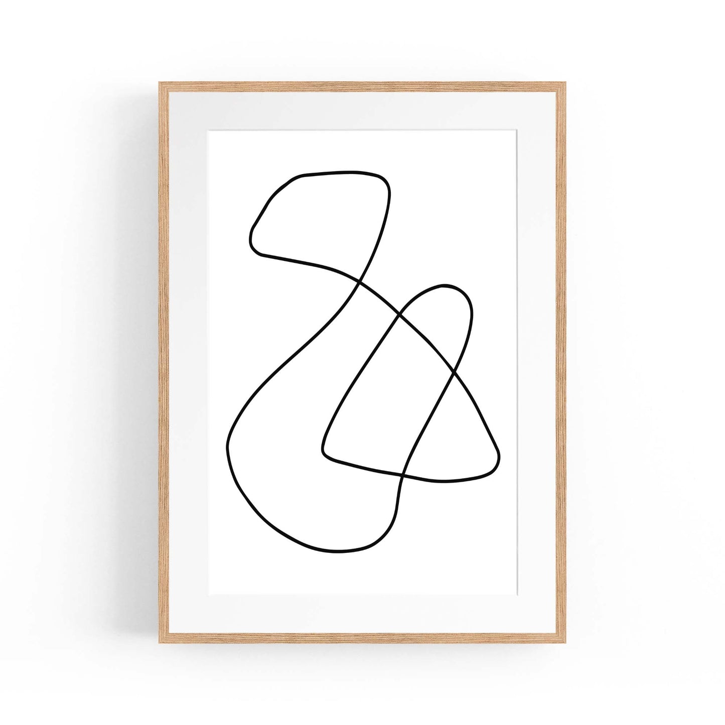 Minimal Abstract Modern Line Artwork Wall Art #4 - The Affordable Art Company