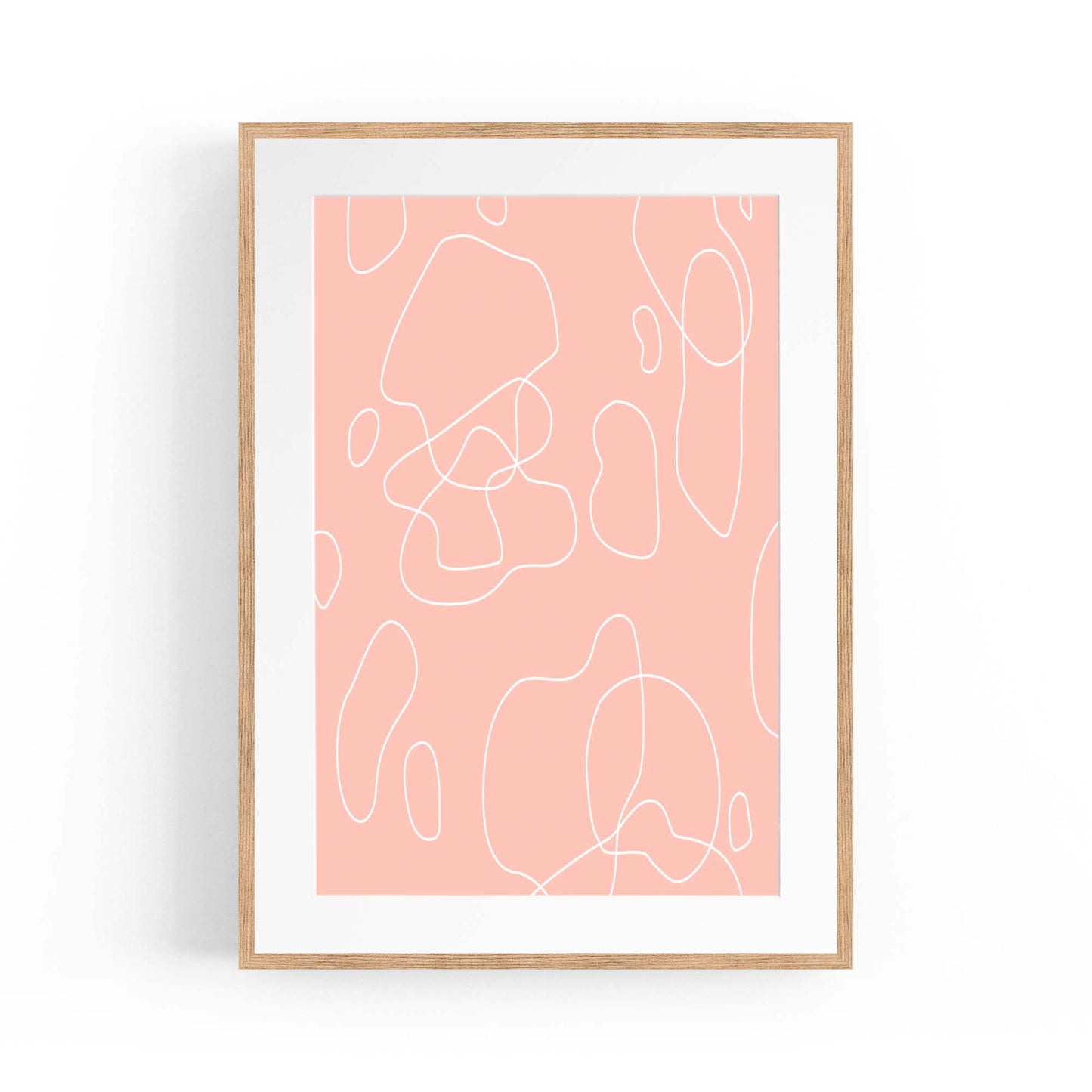 Calm Abstract Minimal Pastel Modern Wall Art #3 - The Affordable Art Company