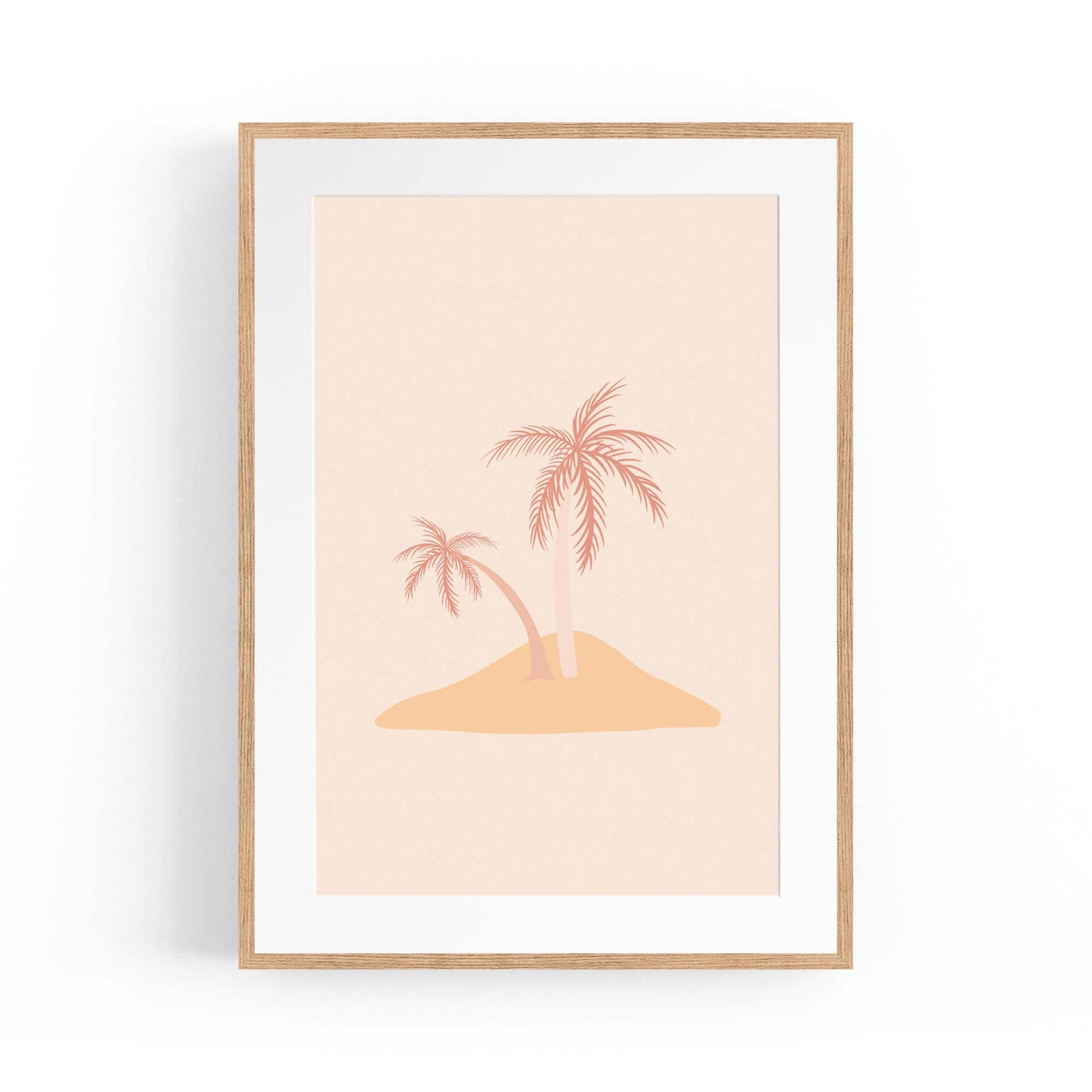 Minimal Island Cute Drawing Abstract Wall Art - The Affordable Art Company