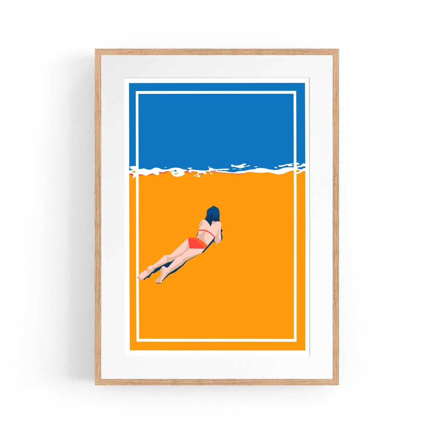 Retro Beach Summer Fashion Fun Glamour Wall Art #3 - The Affordable Art Company