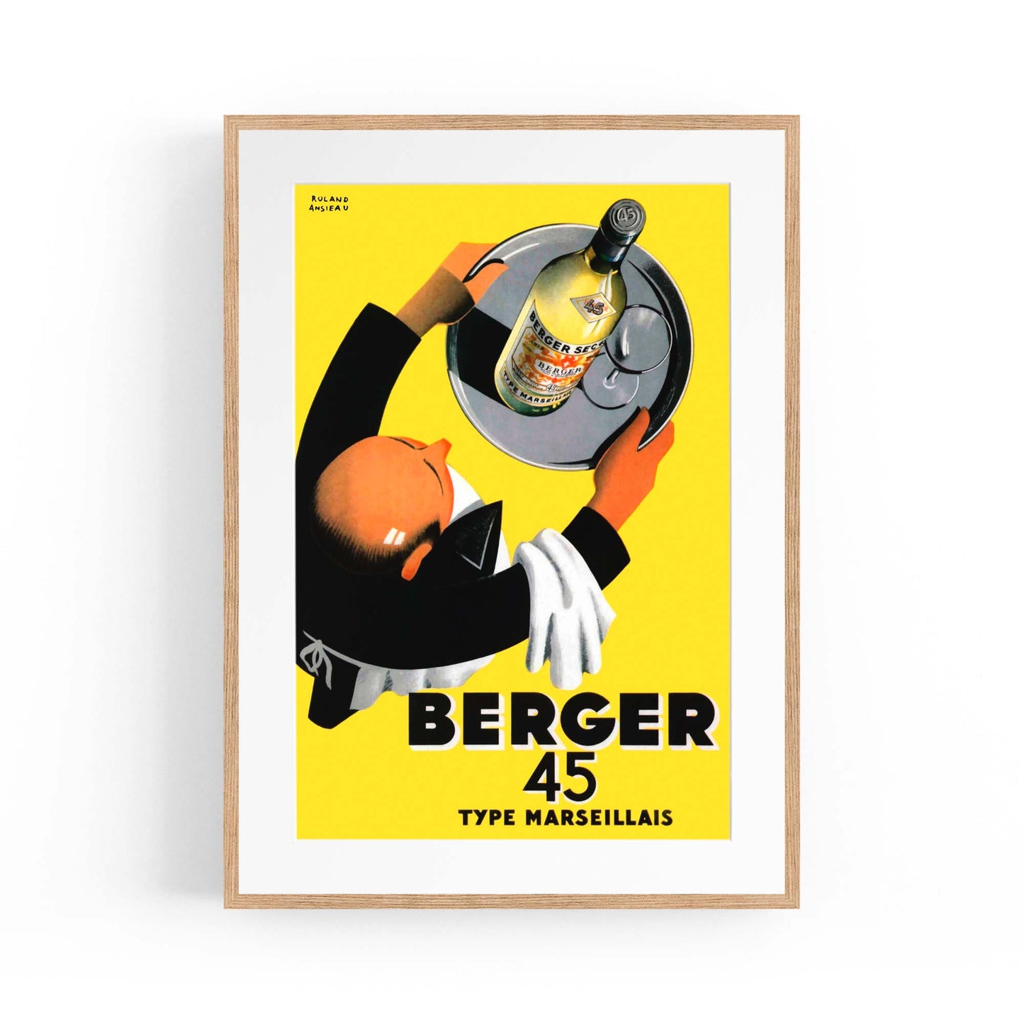 Berger 45 Vintage Advert Wall Art - The Affordable Art Company