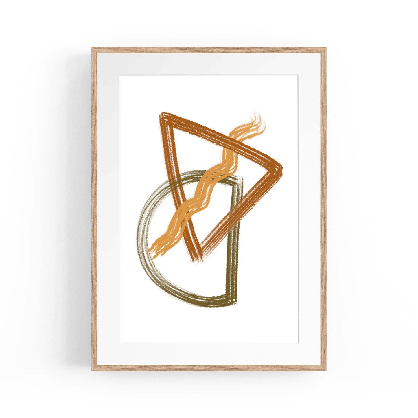 Abstract Minimal Shape Modern Artwork Wall Art #1 - The Affordable Art Company