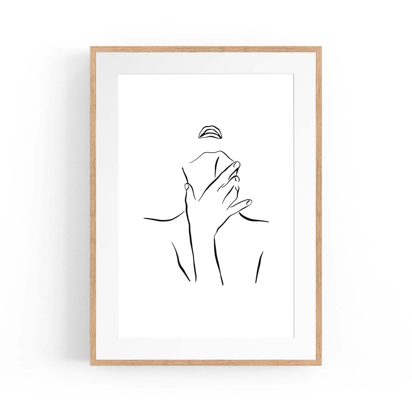 Provocative Female Line Girls Bedroom Wall Art - The Affordable Art Company