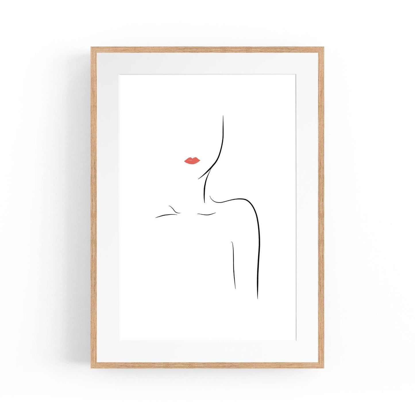 Fashion Minimal Line Drawing Bedroom Wall Art - The Affordable Art Company