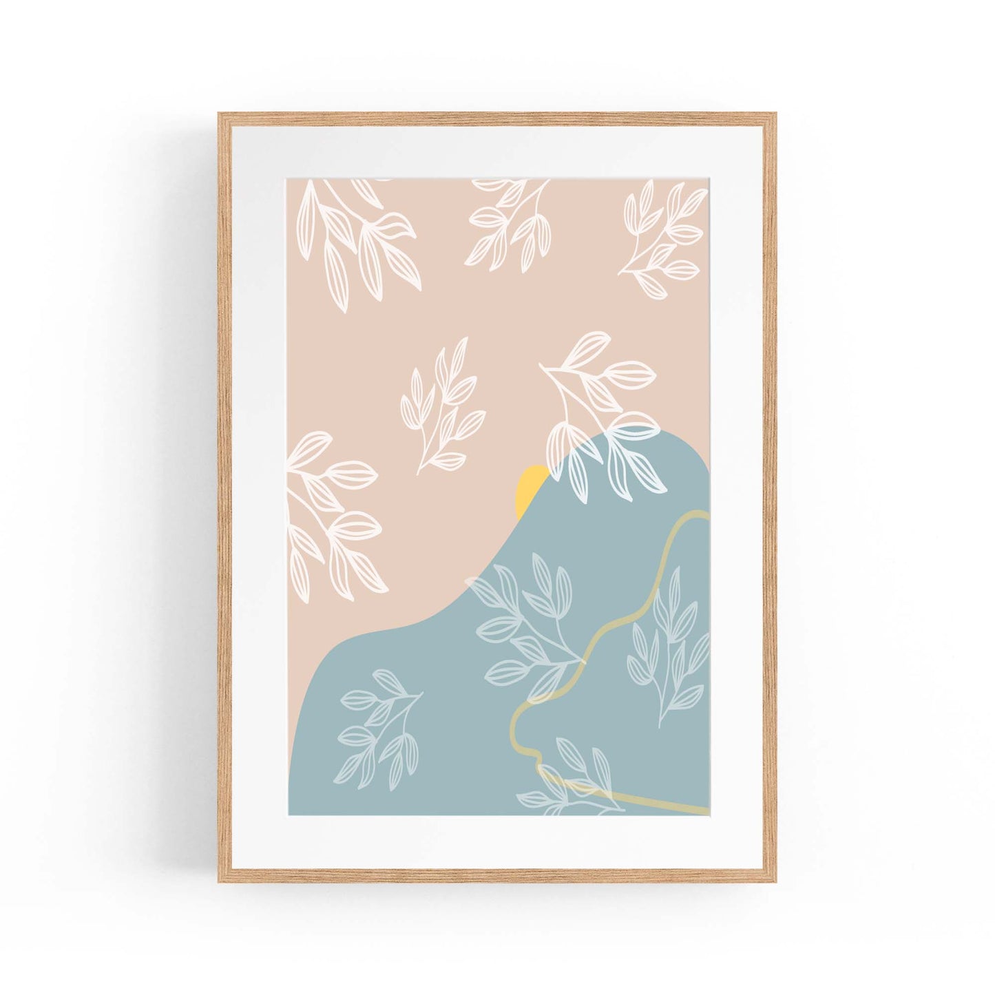 Calm Abstract Minimal Pastel Modern Wall Art #2 - The Affordable Art Company