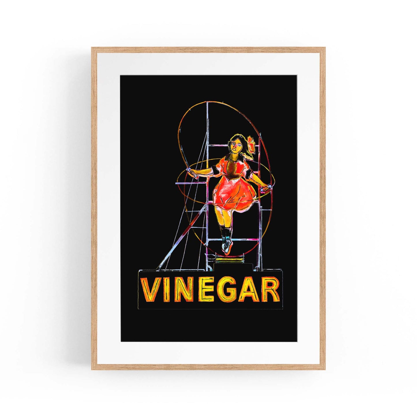 Vinegar Girl, Night Richmond Melbourne Wall Art - The Affordable Art Company