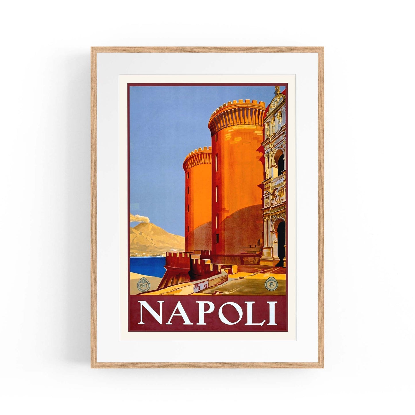 Napoli Italy Vintage Travel Advert Wall Art - The Affordable Art Company