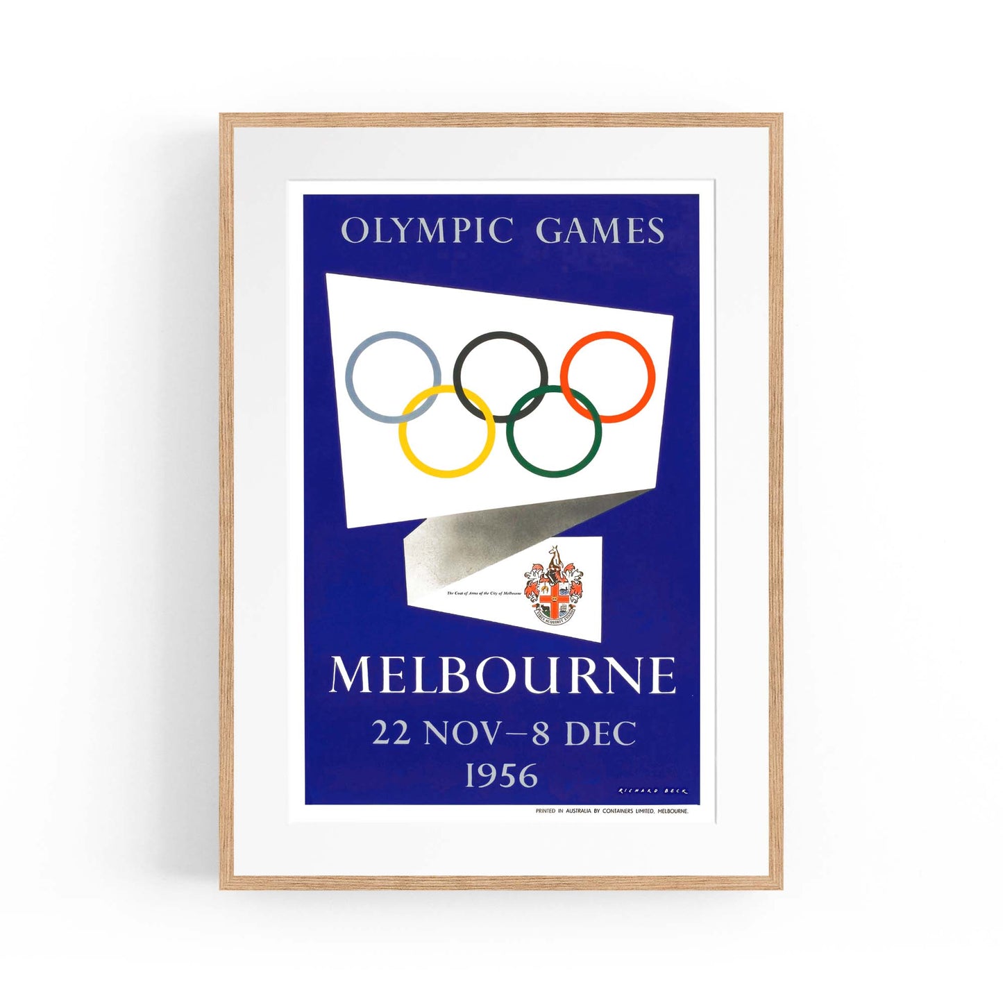 Olympic Games Melbourne (1956) Vintage Wall Art #1 - The Affordable Art Company