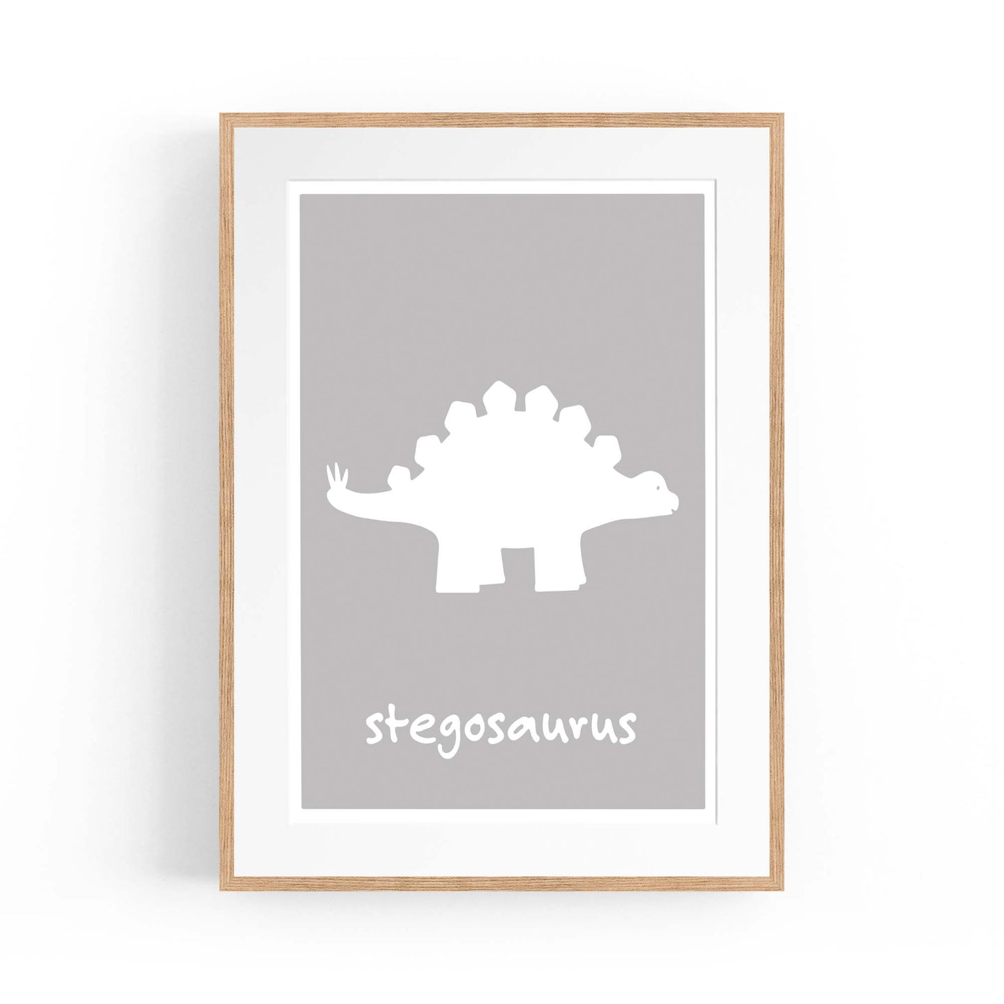 Stegosaurus Dinosaur Boys Bedroom Nursery Art - The Affordable Art Company