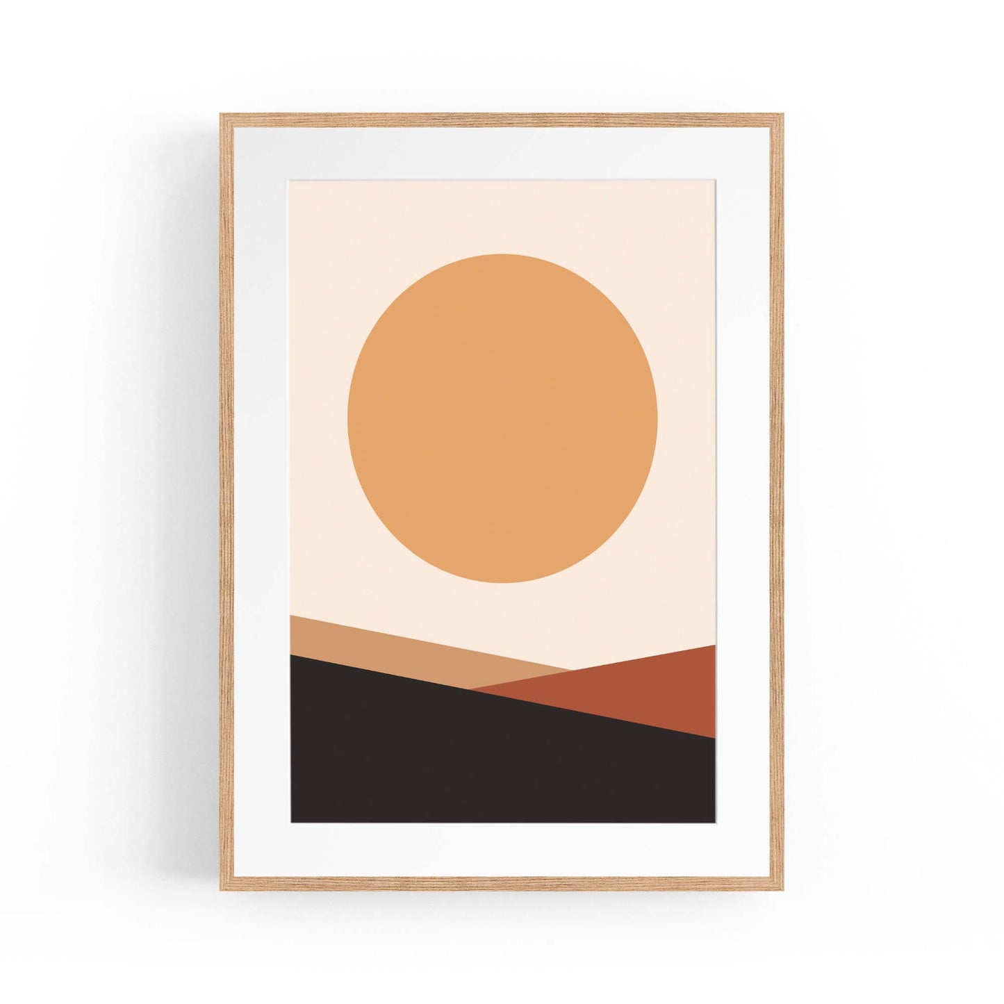 Minimal Pastel Abstract Lines and Shapes Wall Art #17 - The Affordable Art Company