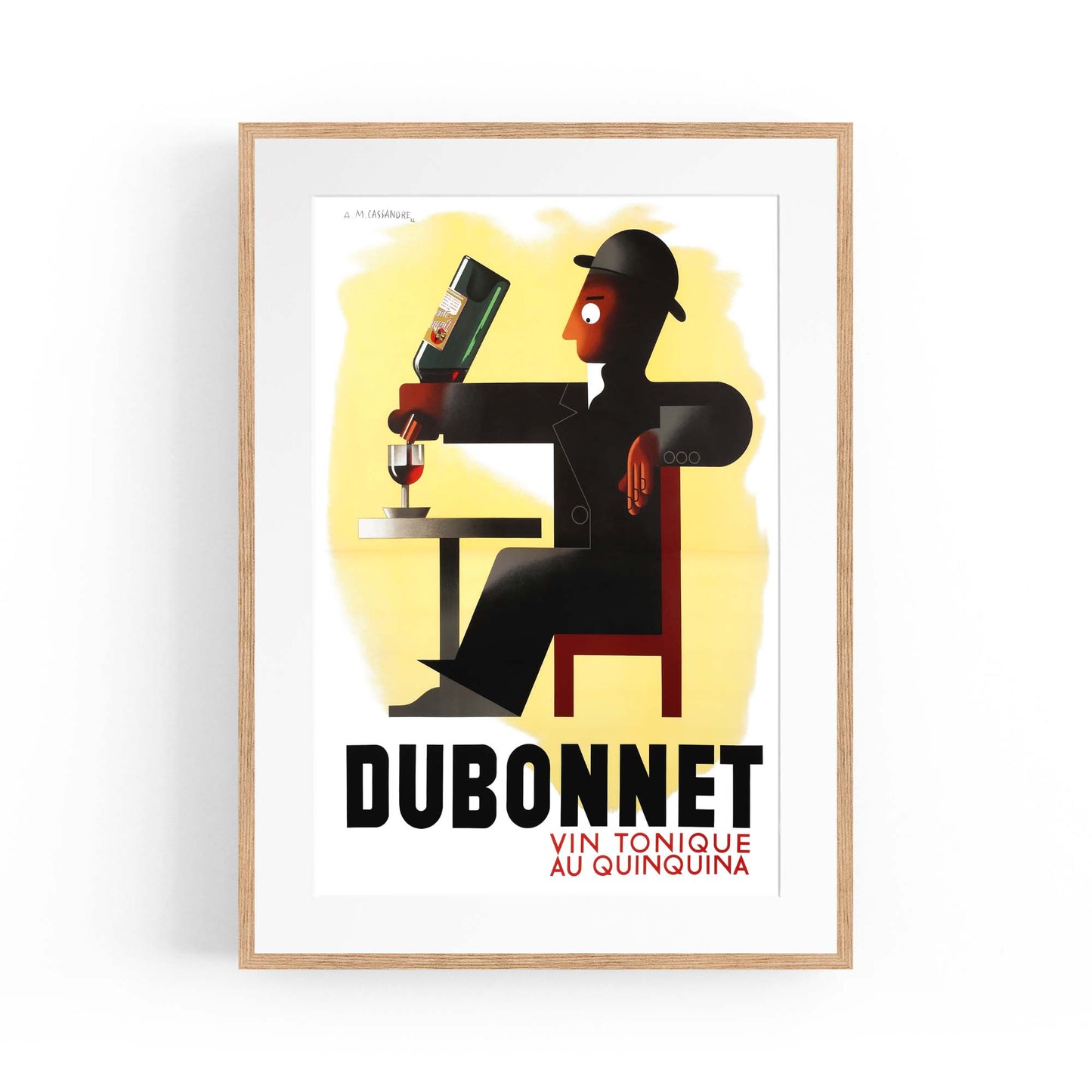 Vin Tonique Dubonnet Vintage Advert Wall Art - The Affordable Art Company