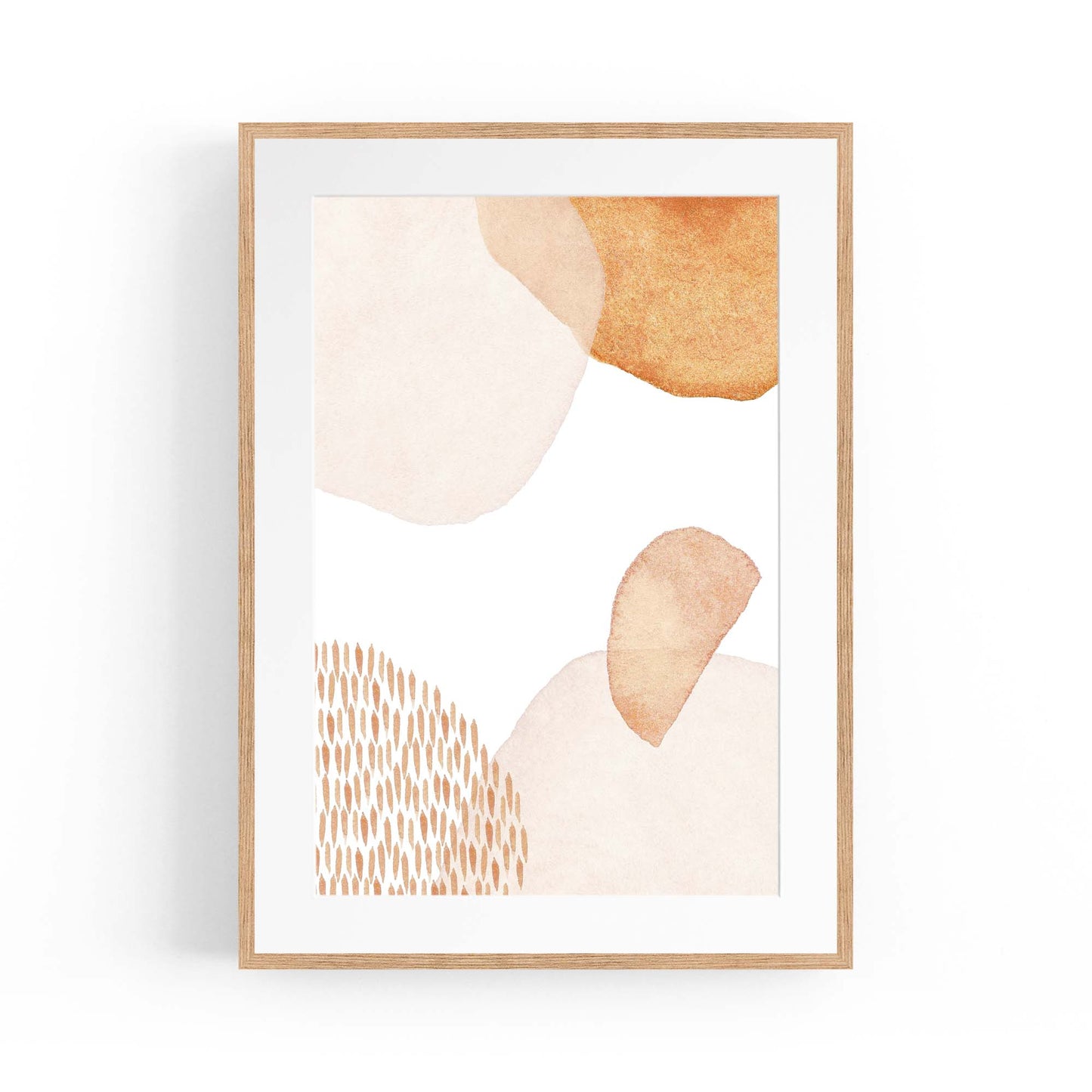 Abstract Modern Watercolour Shapes Painting Wall Art #14 - The Affordable Art Company