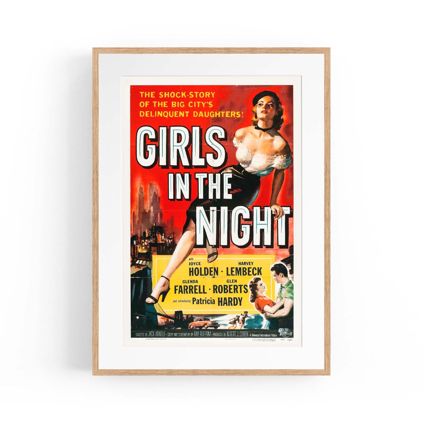 Girls Of The Night Vintage Advert Wall Art - The Affordable Art Company