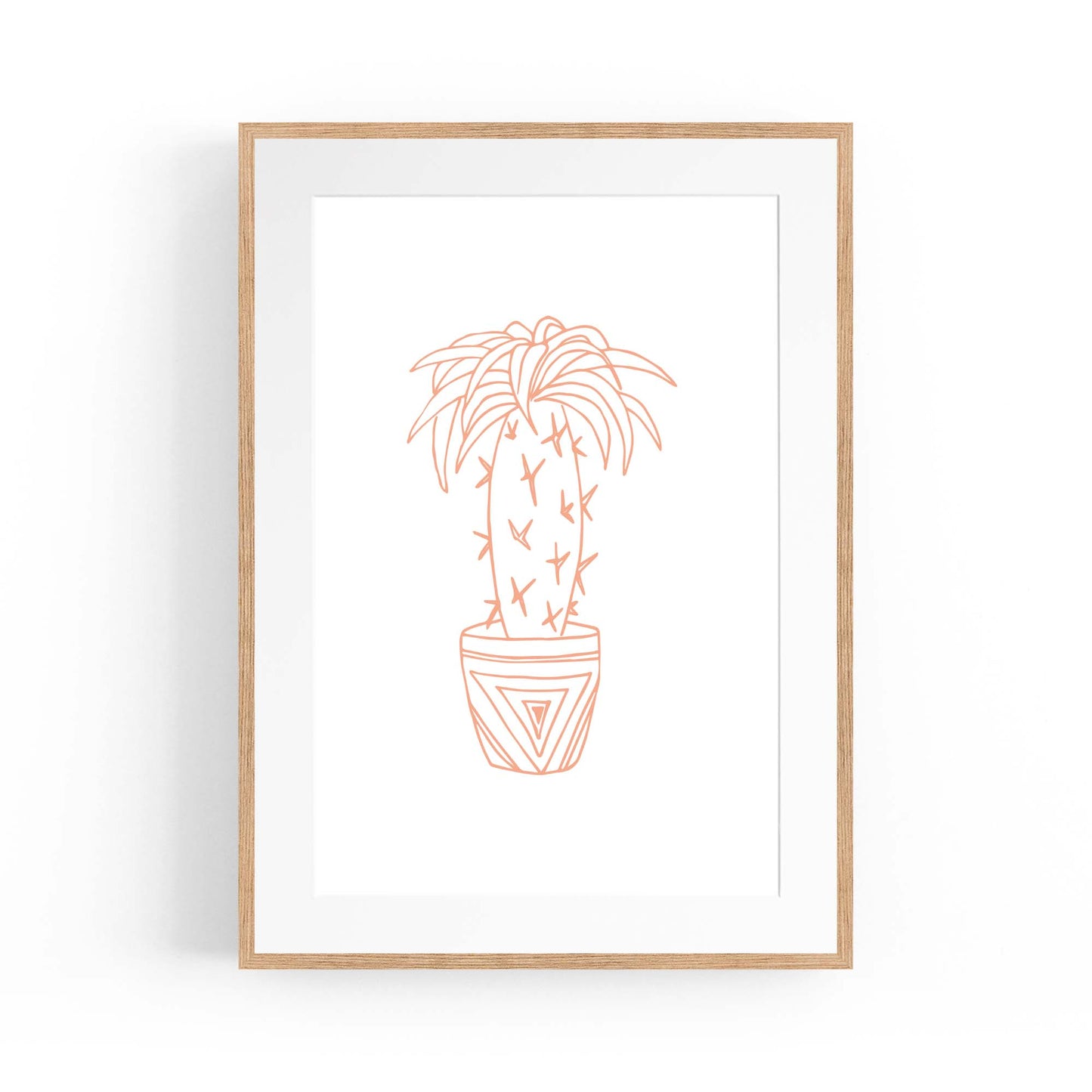 Abstract House Plant Minimal Living Room Wall Art #21 - The Affordable Art Company