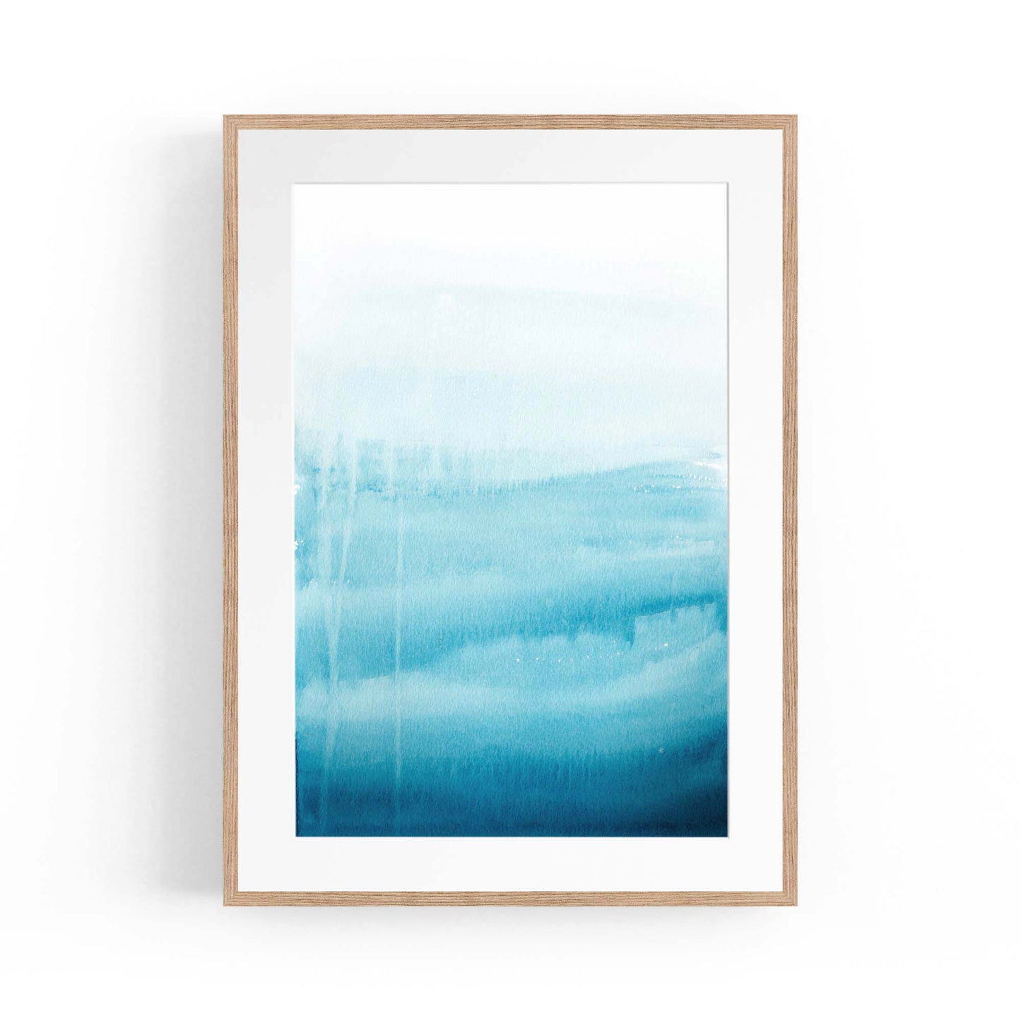 Minimal Blue Painting Abstract Modern Wall Art #14 - The Affordable Art Company