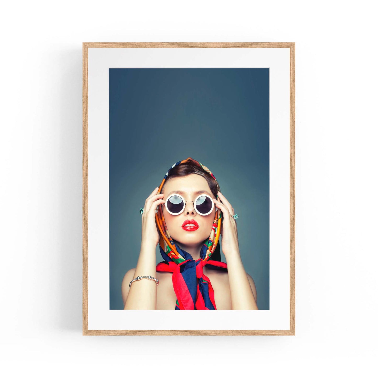 Fashion Model Sunglasses Photograph Chic Wall Art - The Affordable Art Company
