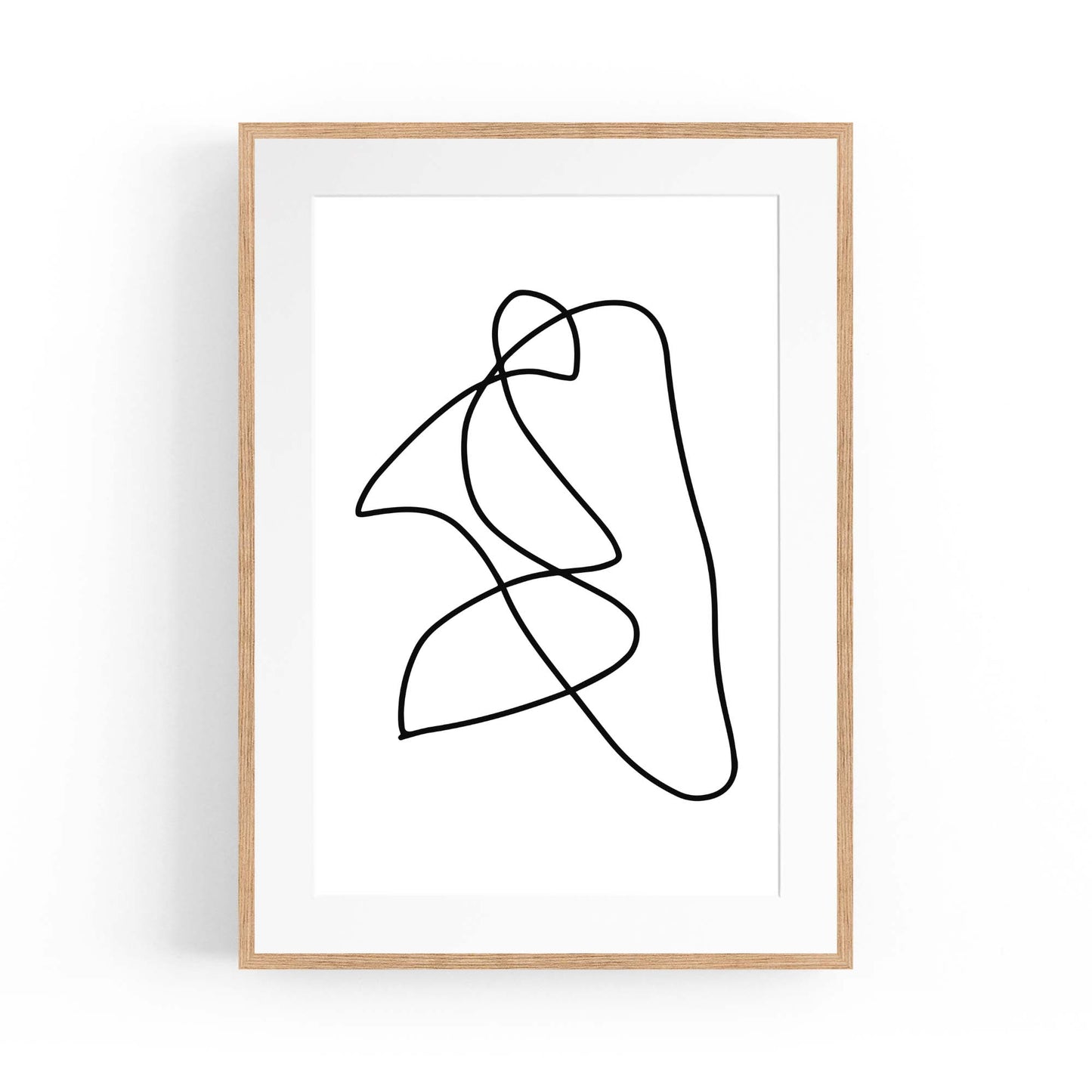 Minimal Abstract Modern Line Artwork Wall Art #6 - The Affordable Art Company