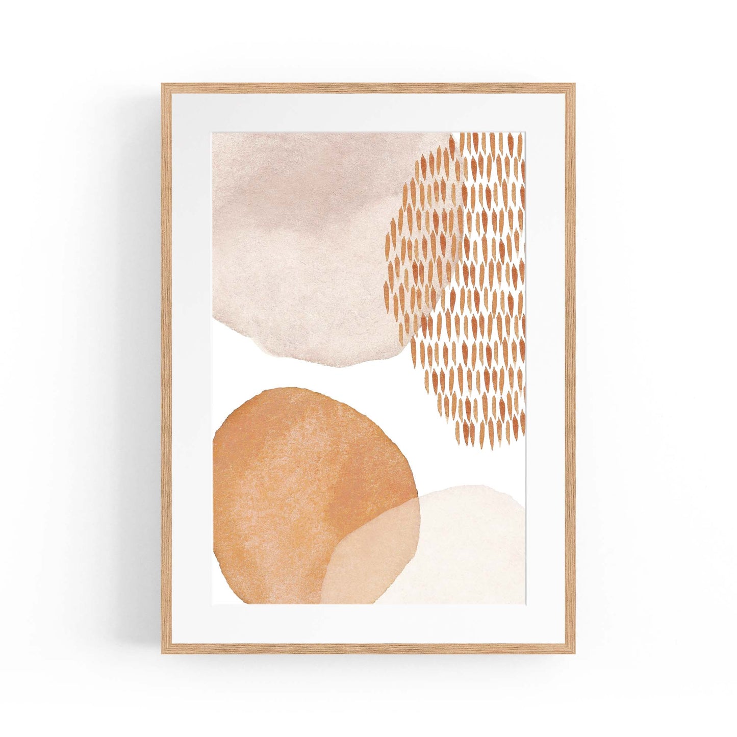 Abstract Modern Watercolour Shapes Painting Wall Art #15 - The Affordable Art Company