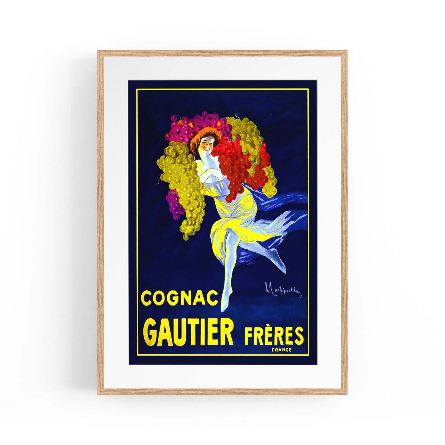 Gautier Frères Cognac Vintage Drinks Advert Wall Art - The Affordable Art Company