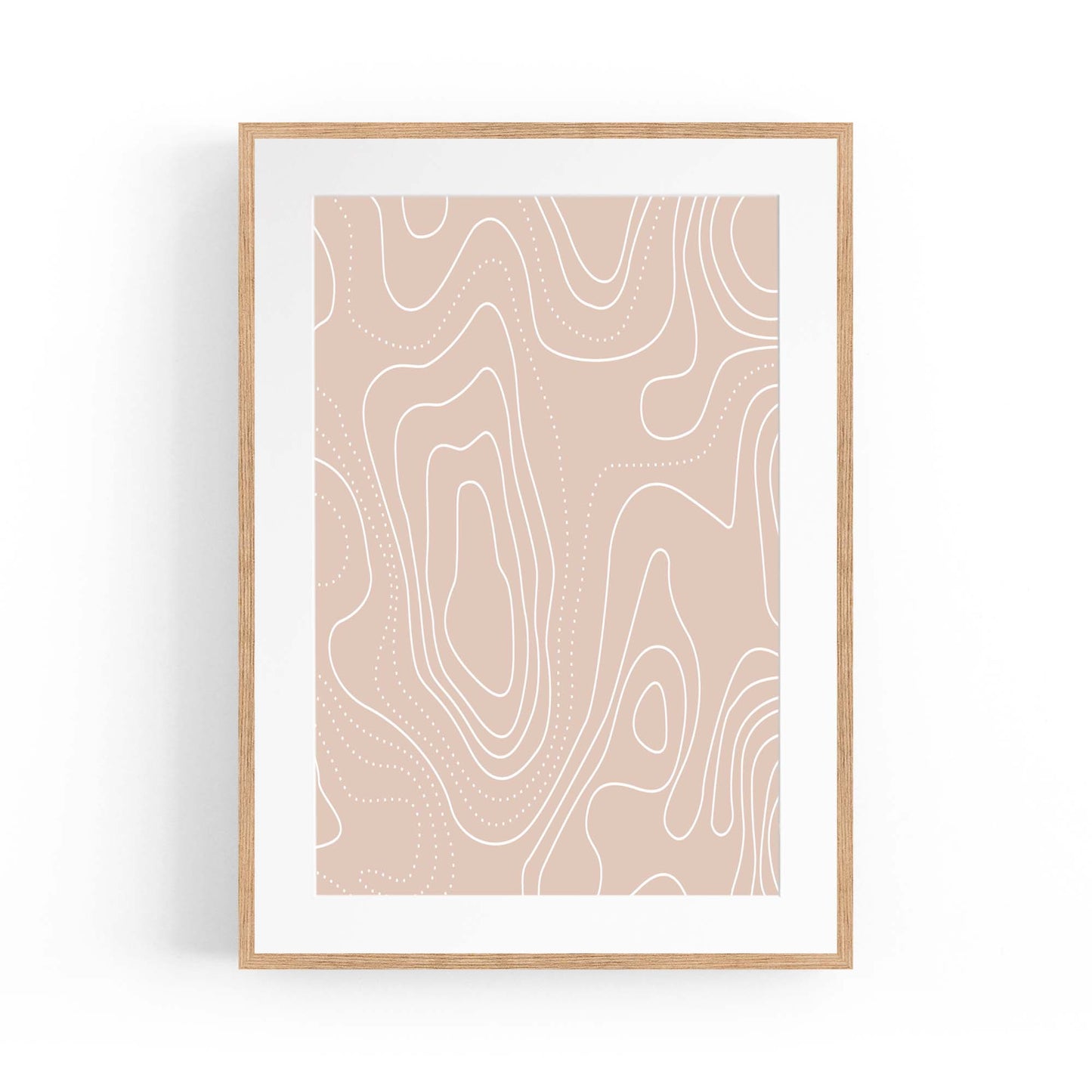 Calm Abstract Minimal Pastel Modern Wall Art #5 - The Affordable Art Company