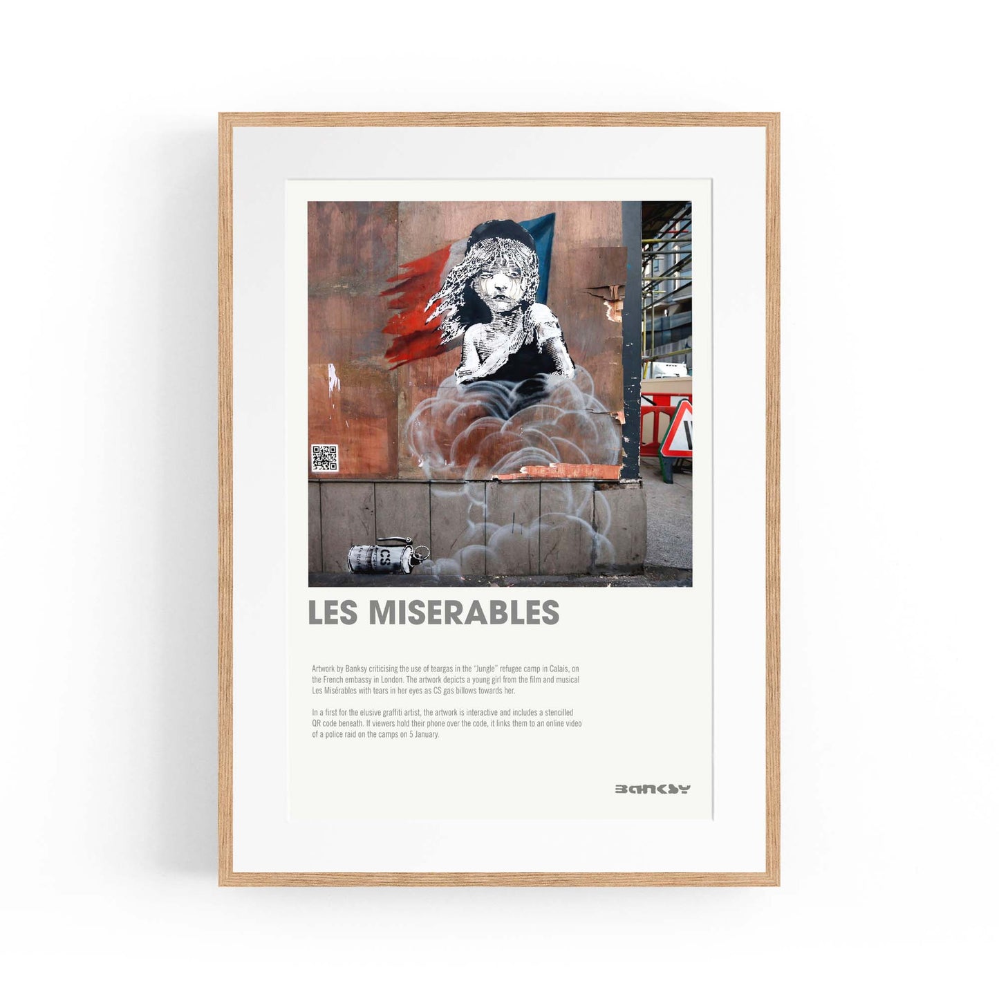 Banksy "Les Miserables" Graffiti Gallery Wall Art - The Affordable Art Company