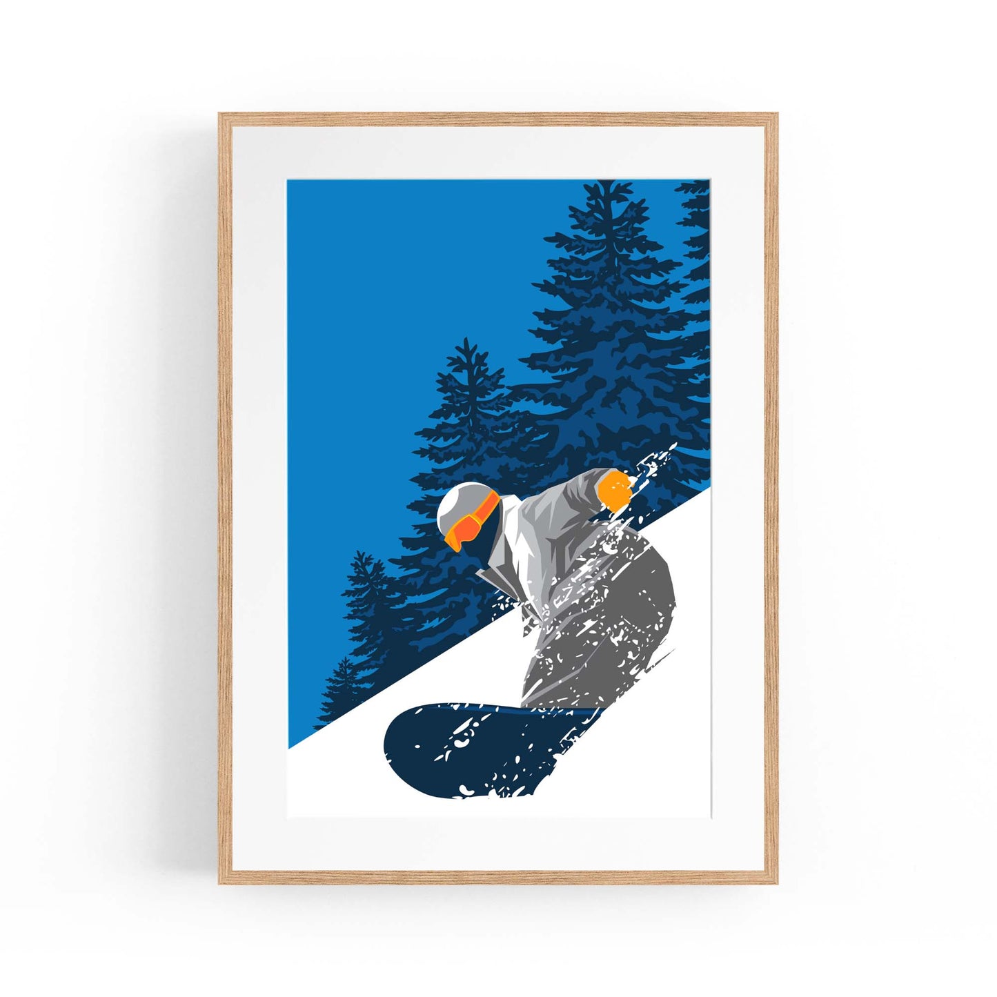 Retro Snowboard Vintage Winter Cabin Wall Art #2 - The Affordable Art Company