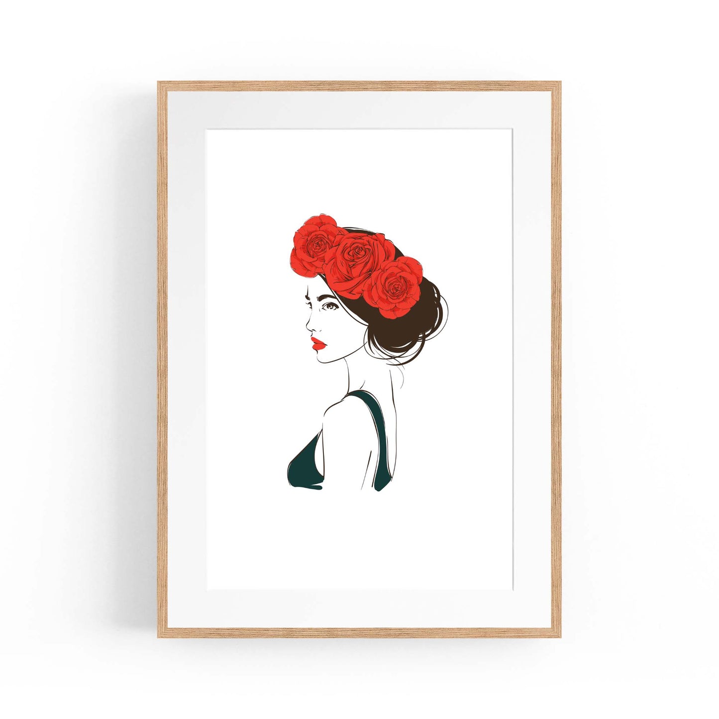 Cute Girl Minimal Fashion Bedroom Wall Art #4 - The Affordable Art Company