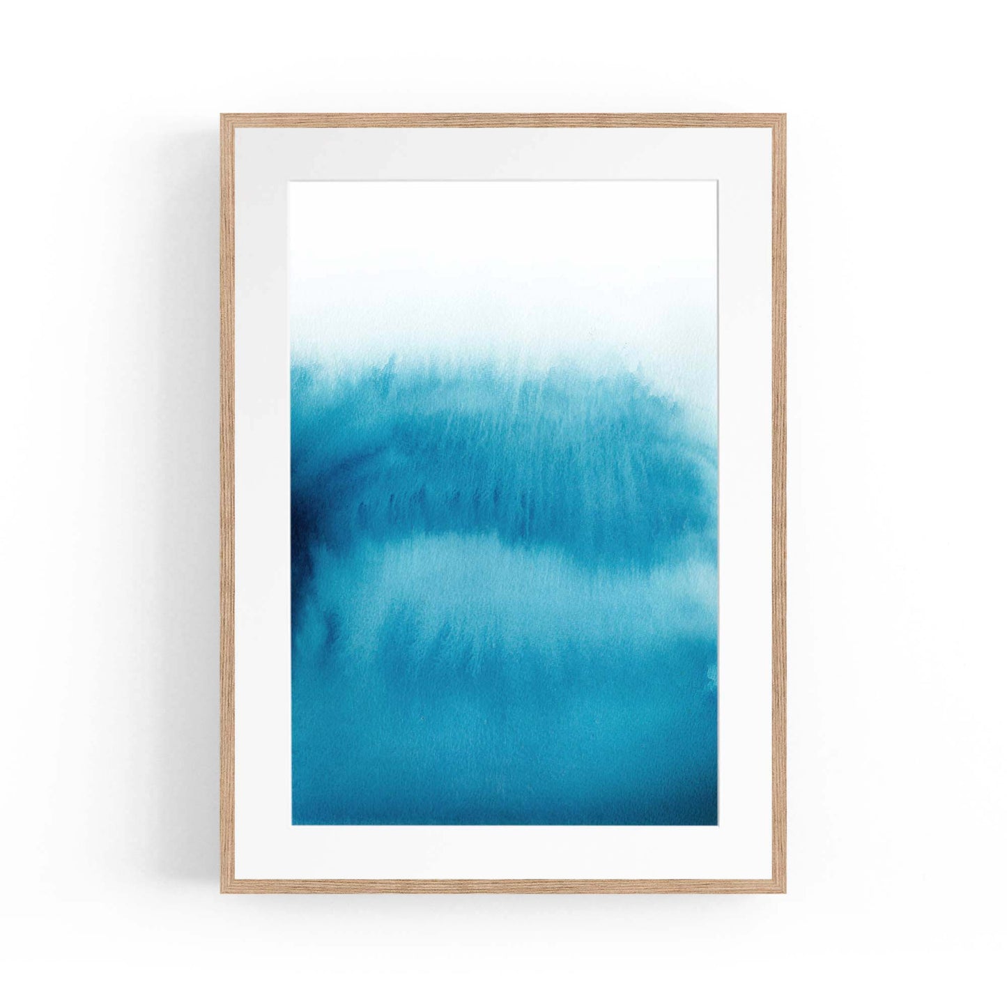 Minimal Blue Painting Abstract Modern Wall Art #12 - The Affordable Art Company