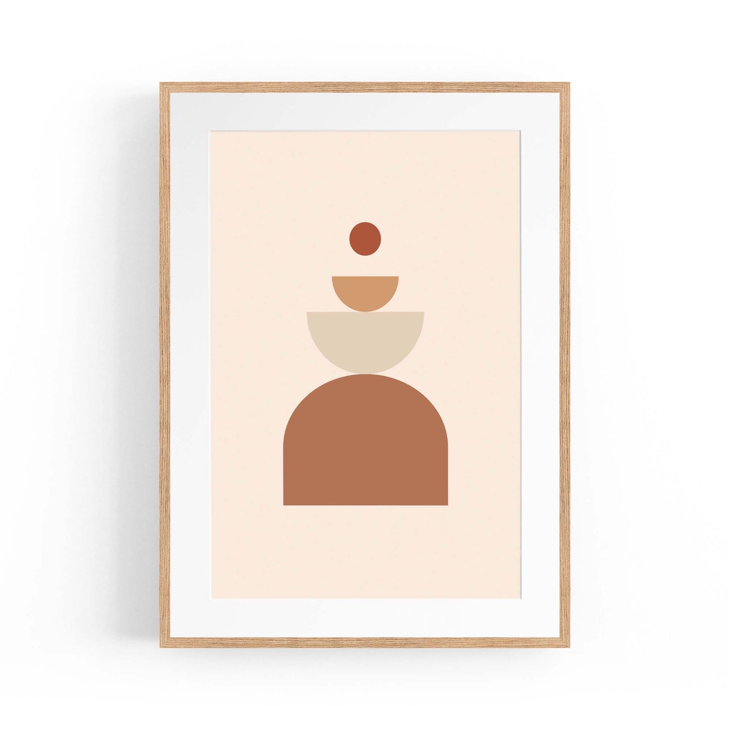 Minimal Pastel Abstract Retro Shapes Wall Art #6 - The Affordable Art Company