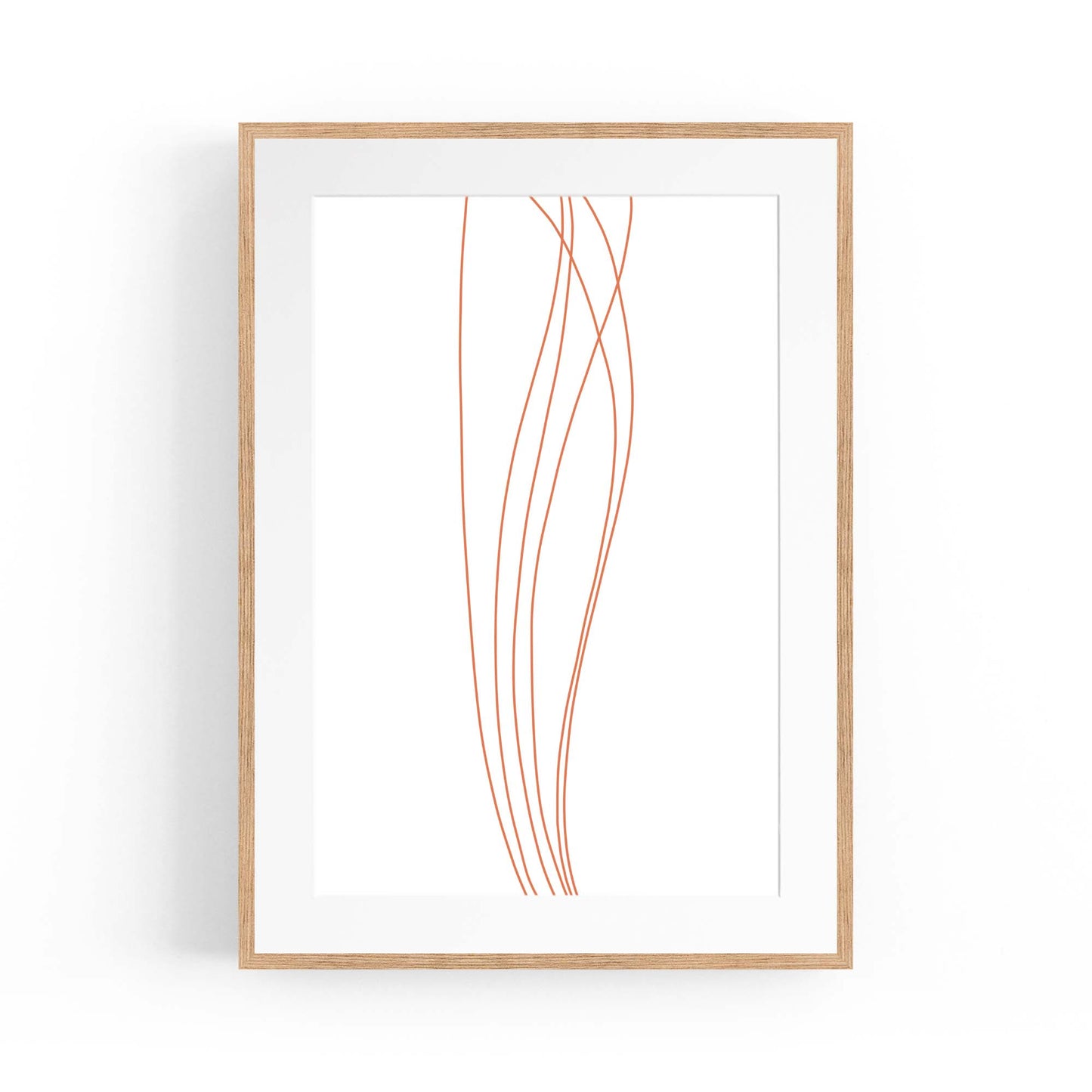 Minimal Waves Line Abstract Wall Art #3 - The Affordable Art Company