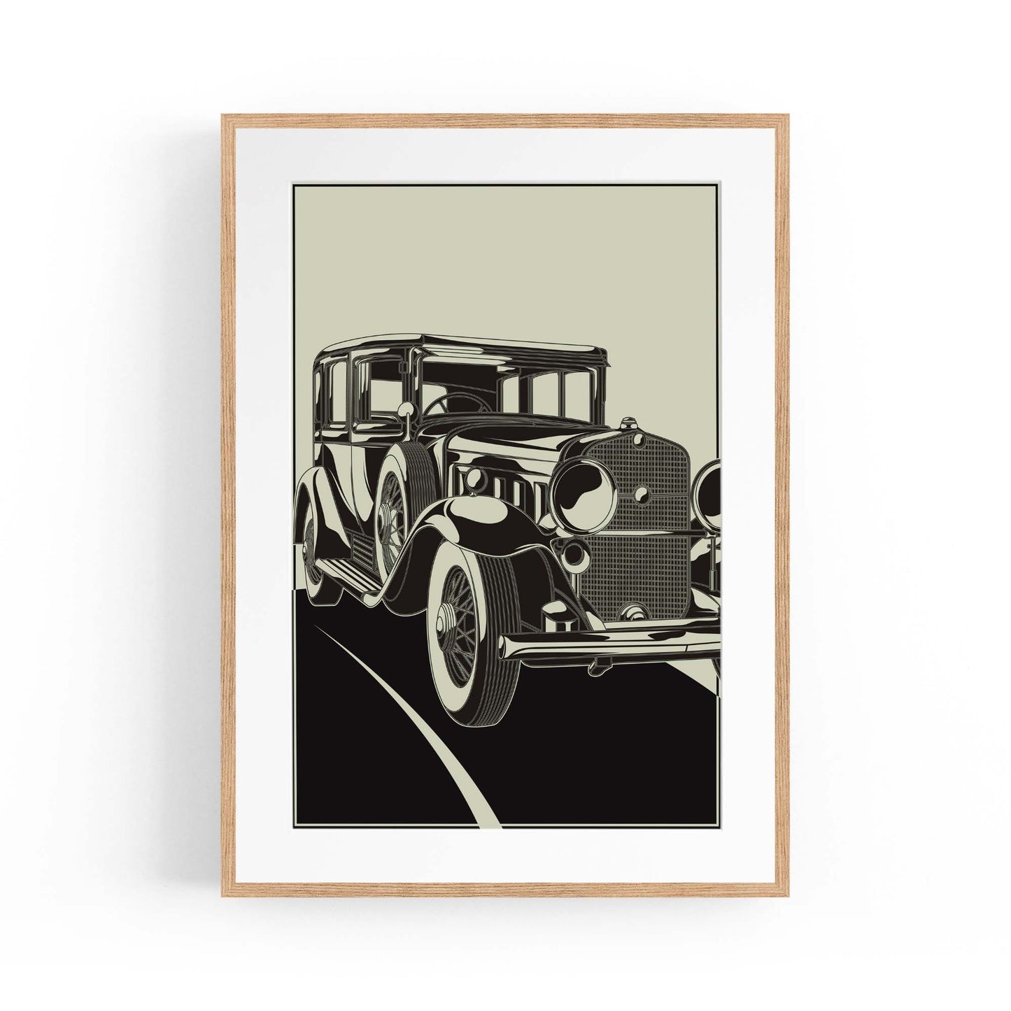 Art Deco Car Vintage Retro New York Wall Art #2 - The Affordable Art Company