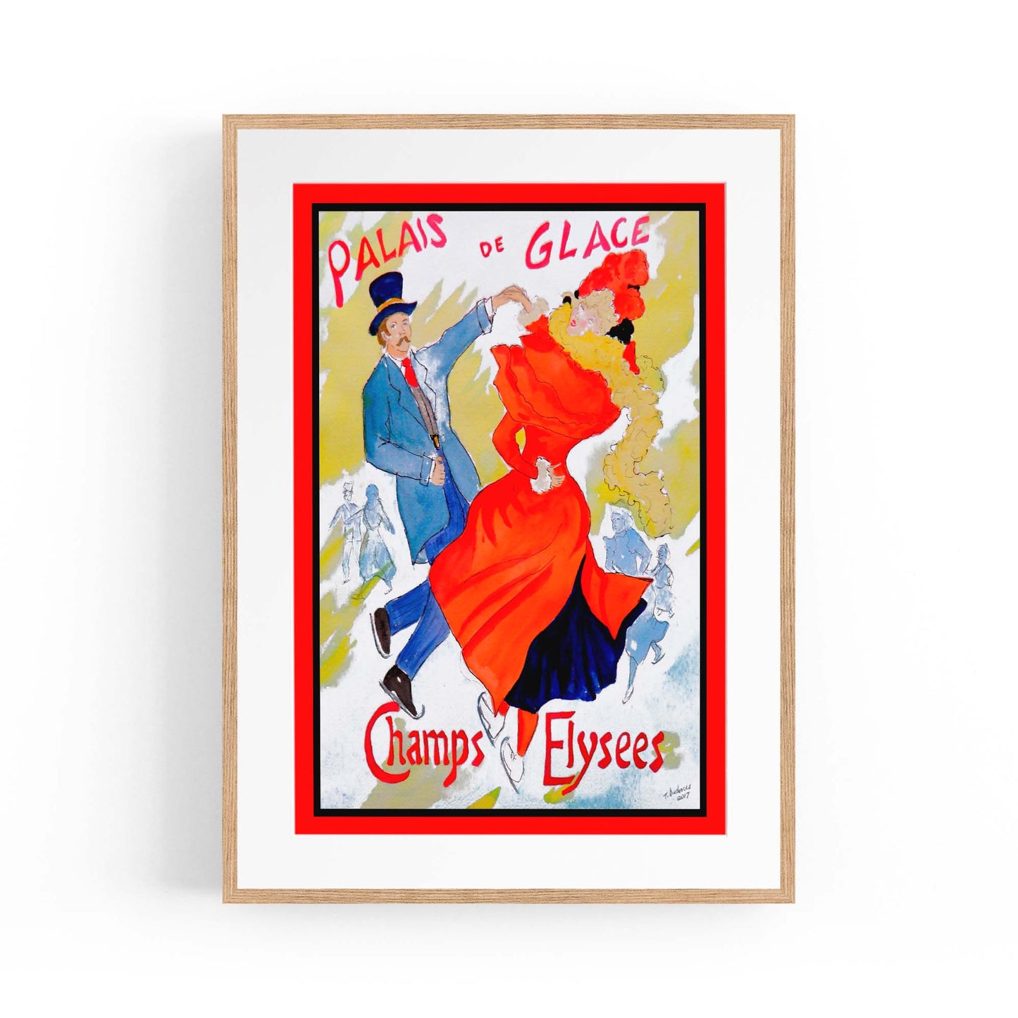 French Palais de Glace Vintage Advert Wall Art - The Affordable Art Company