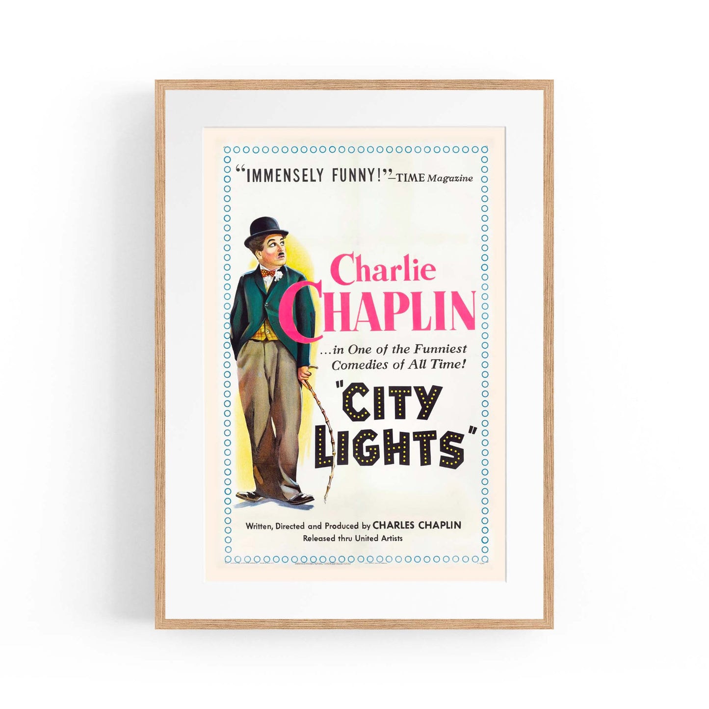 Vintage Charlie Chaplin Movie Wall Art - The Affordable Art Company