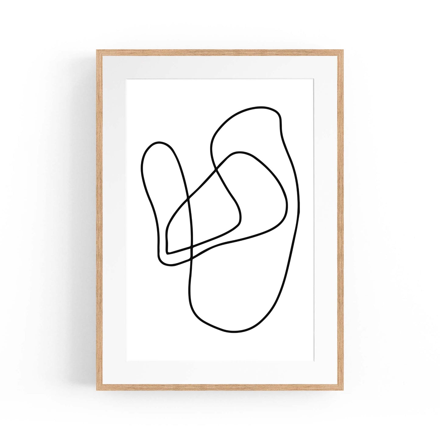 Minimal Abstract Modern Line Artwork Wall Art #7 - The Affordable Art Company