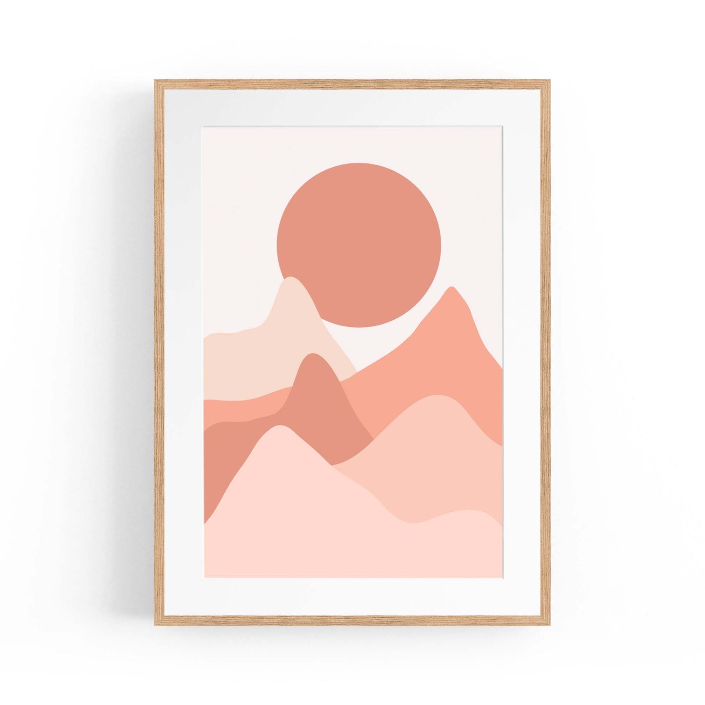 Minimal Mountain Wall Art - The Affordable Art Company