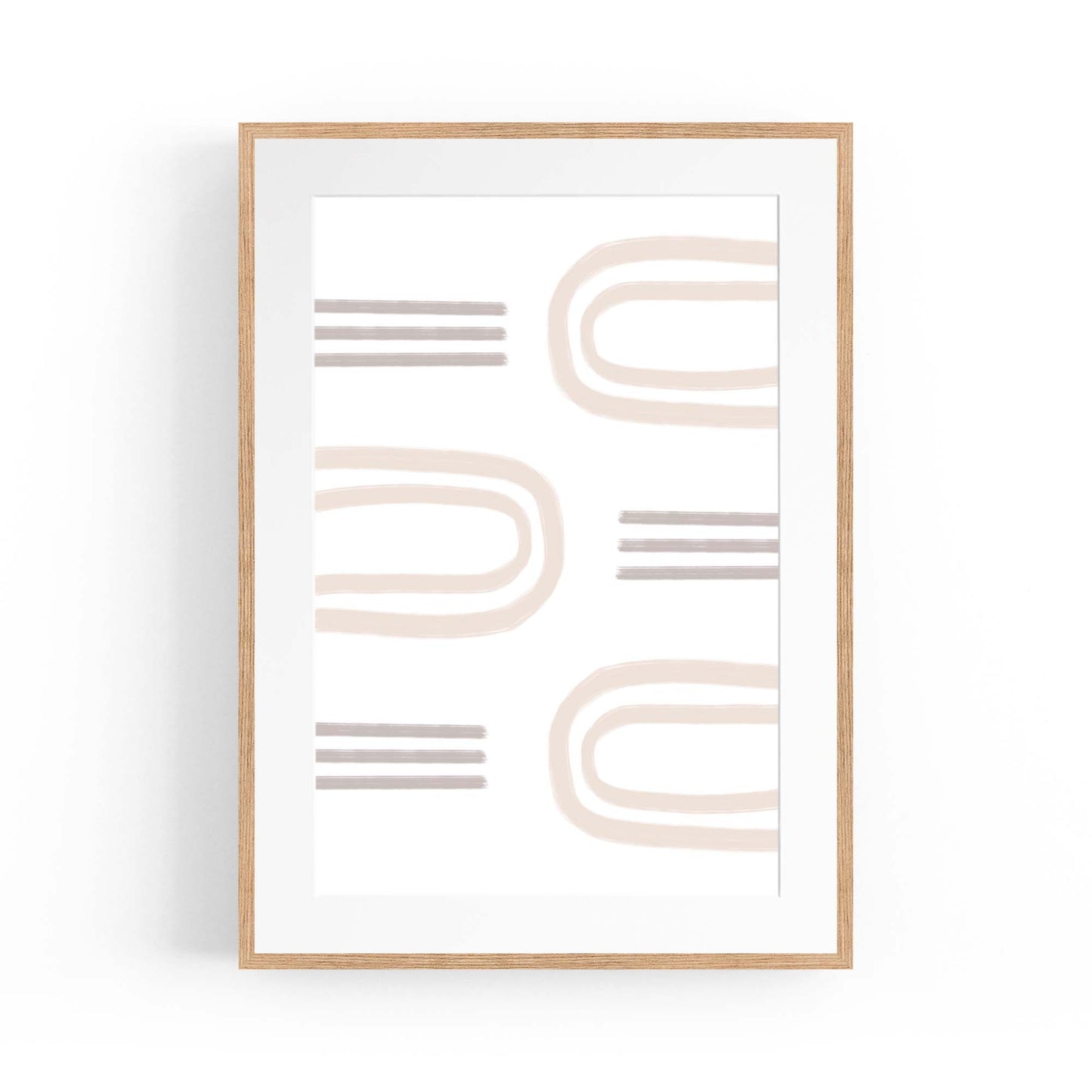 Modern Abstract Shape Minimal Retro Wall Art #11 - The Affordable Art Company
