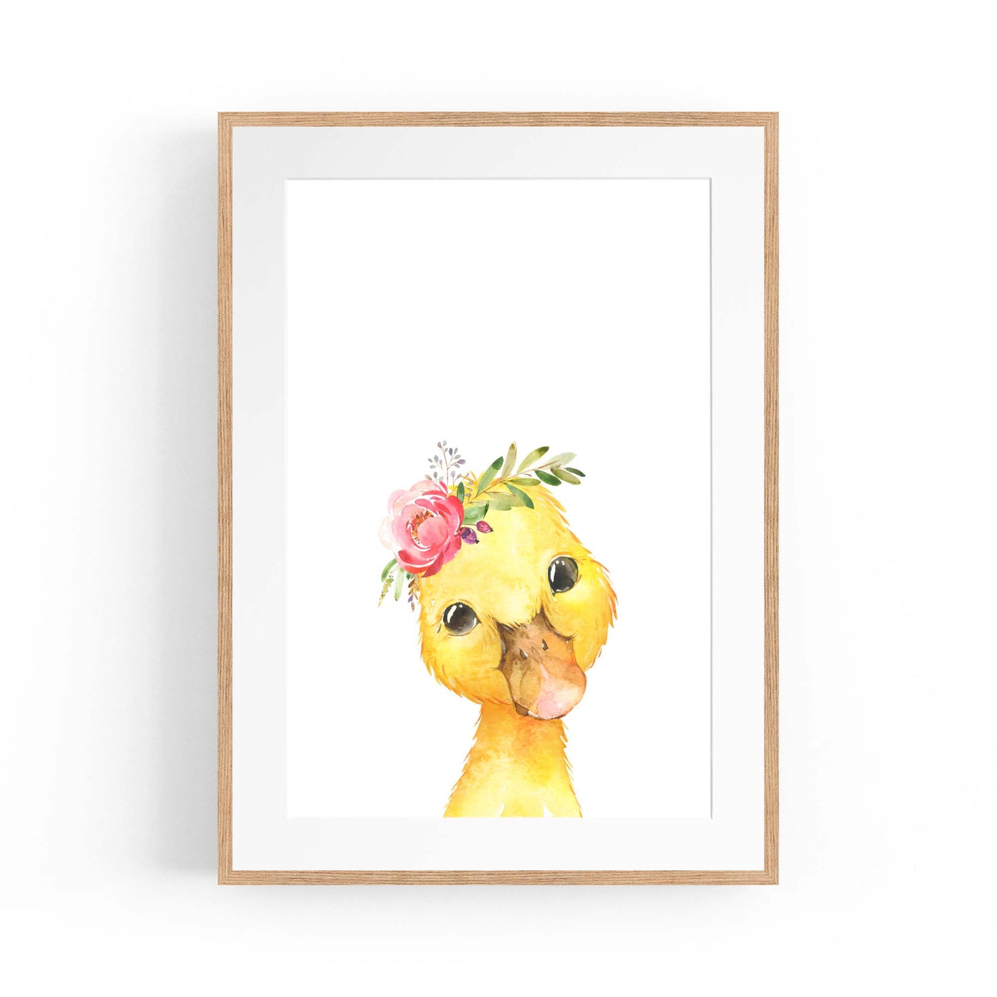 Cute Baby Duck Nursery Animal Gift Wall Art - The Affordable Art Company