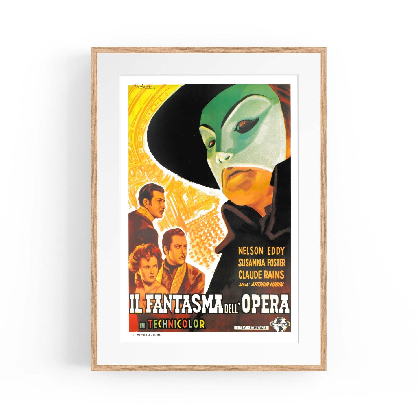 French Phantom of the Opera Vintage Advert Art - The Affordable Art Company