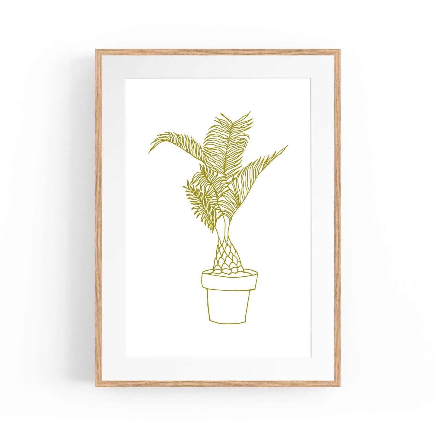 Abstract House Plant Minimal Living Room Wall Art #23 - The Affordable Art Company