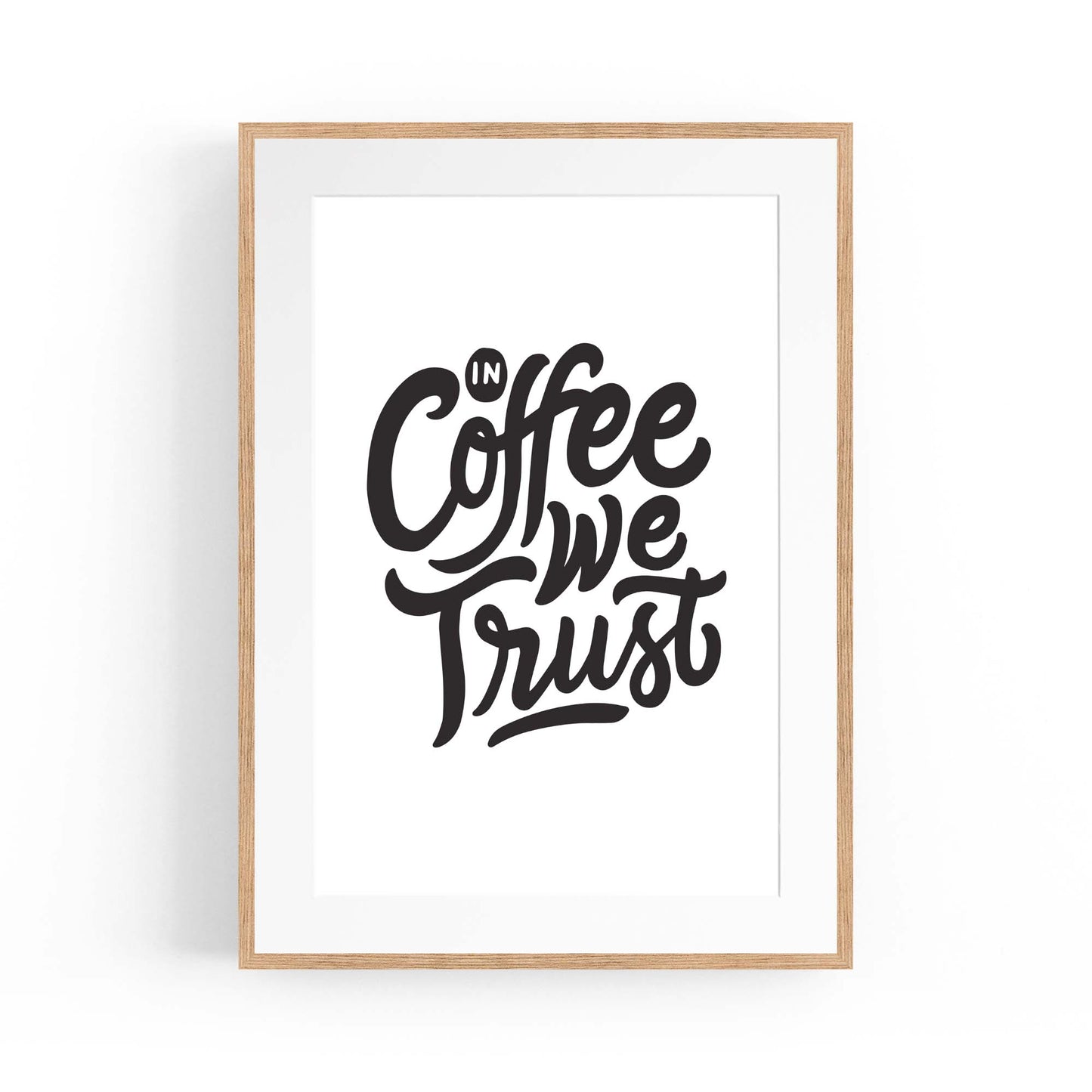 Coffee Quote Minimal Kitchen Cafe Style Wall Art #13 - The Affordable Art Company