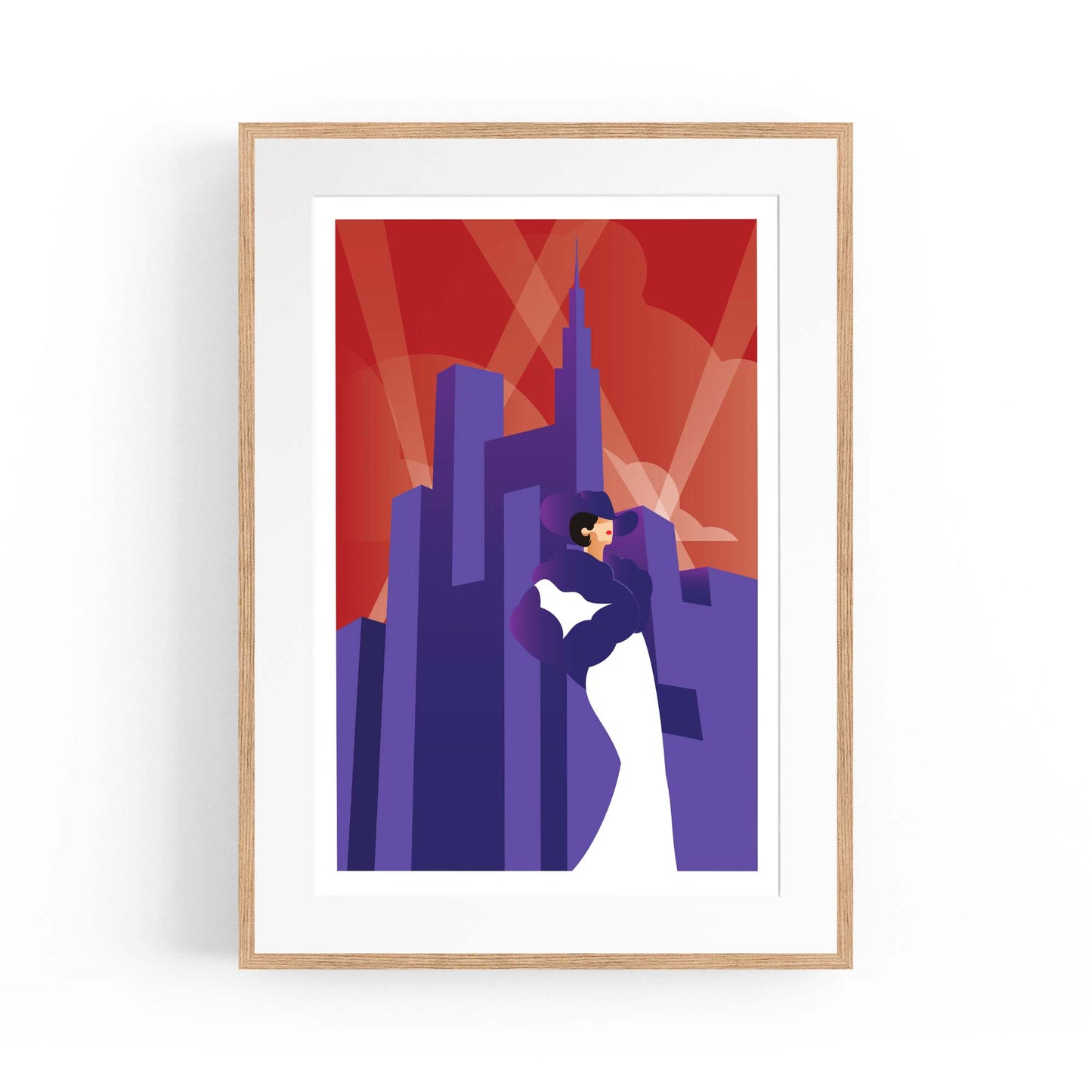 Art Deco New York Fashion Retro Vintage Wall Art #2 - The Affordable Art Company