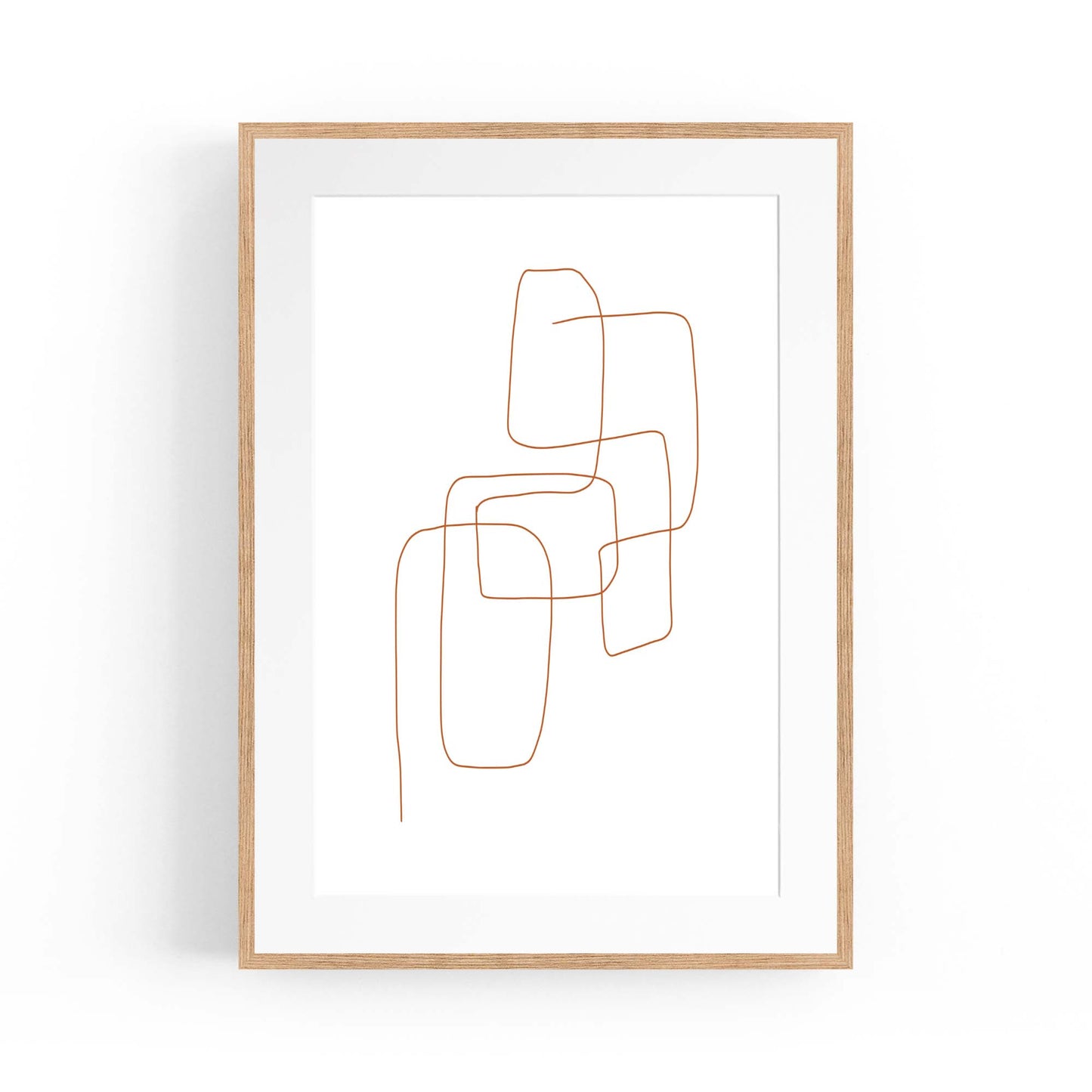 Minimal Lines Abstract Wall Art #1 - The Affordable Art Company