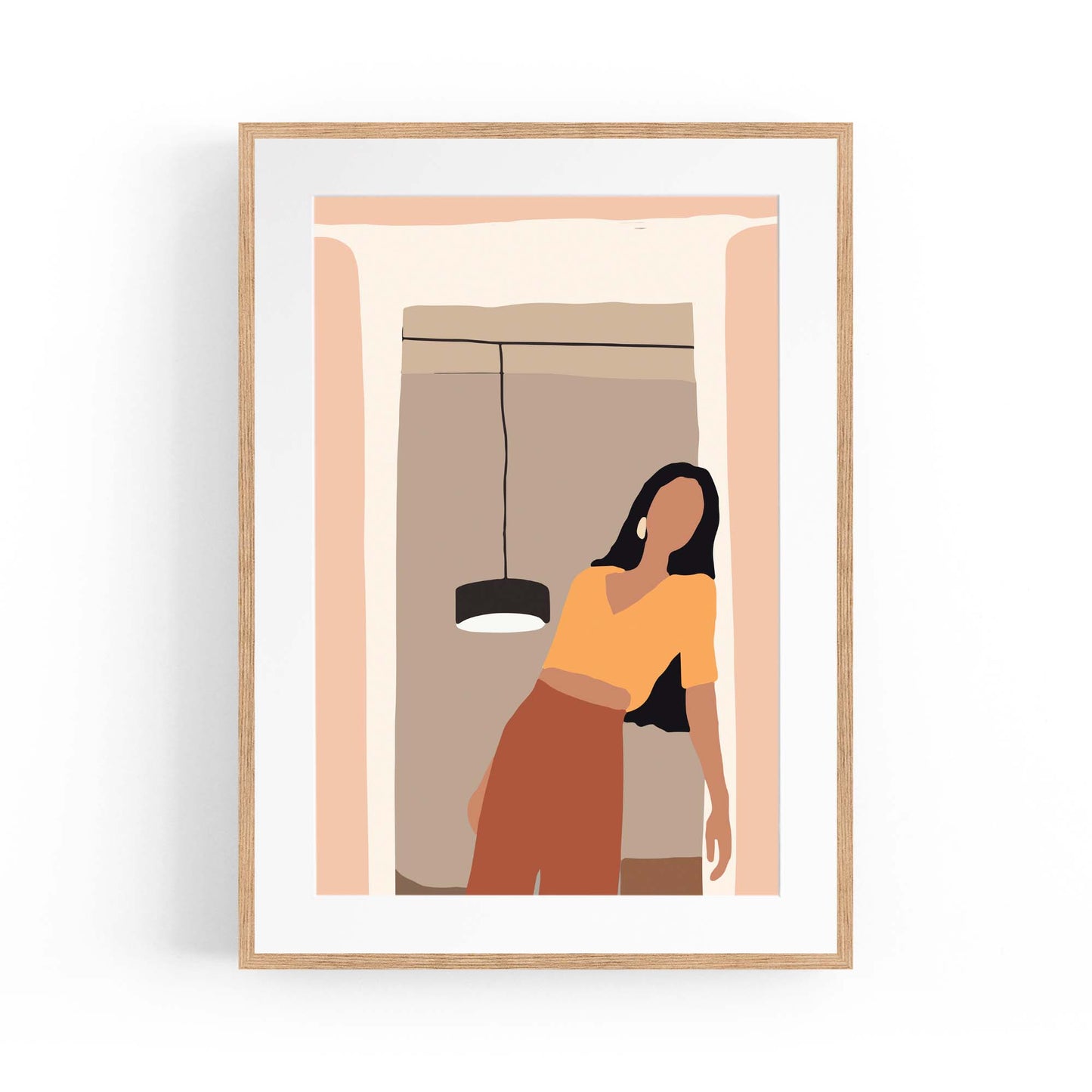 Fashion Minimal Retro Girls Bedroom Wall Art #5 - The Affordable Art Company