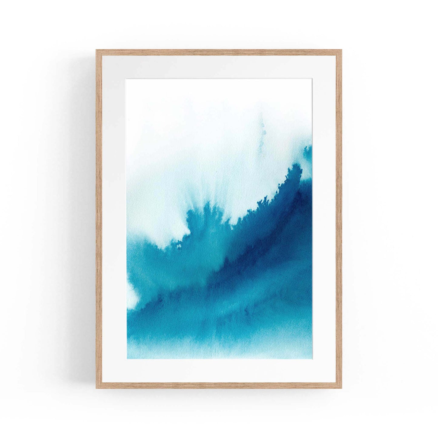 Minimal Blue Painting Abstract Modern Wall Art #15 - The Affordable Art Company