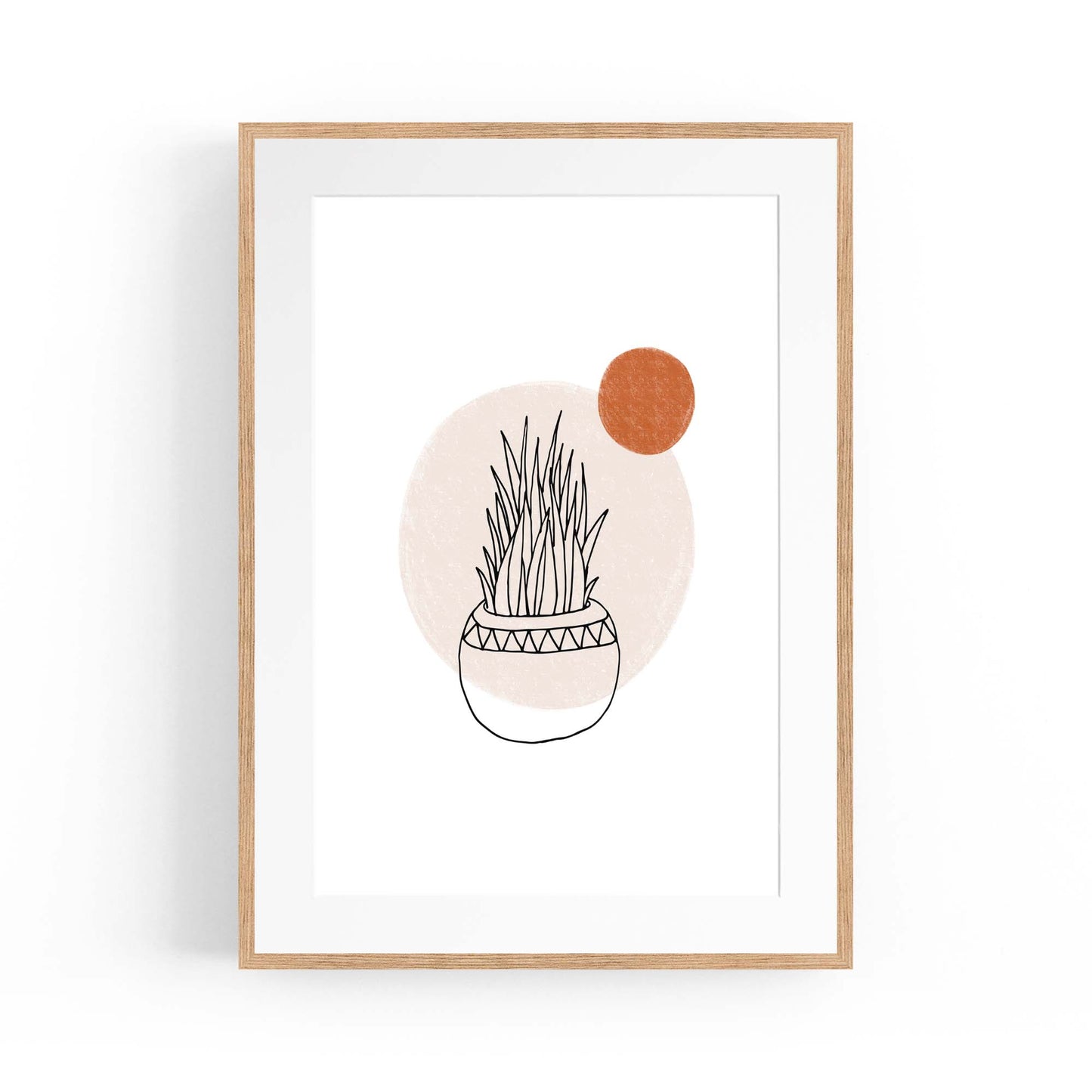 Modern Abstract Shape Minimal Retro Wall Art #10 - The Affordable Art Company