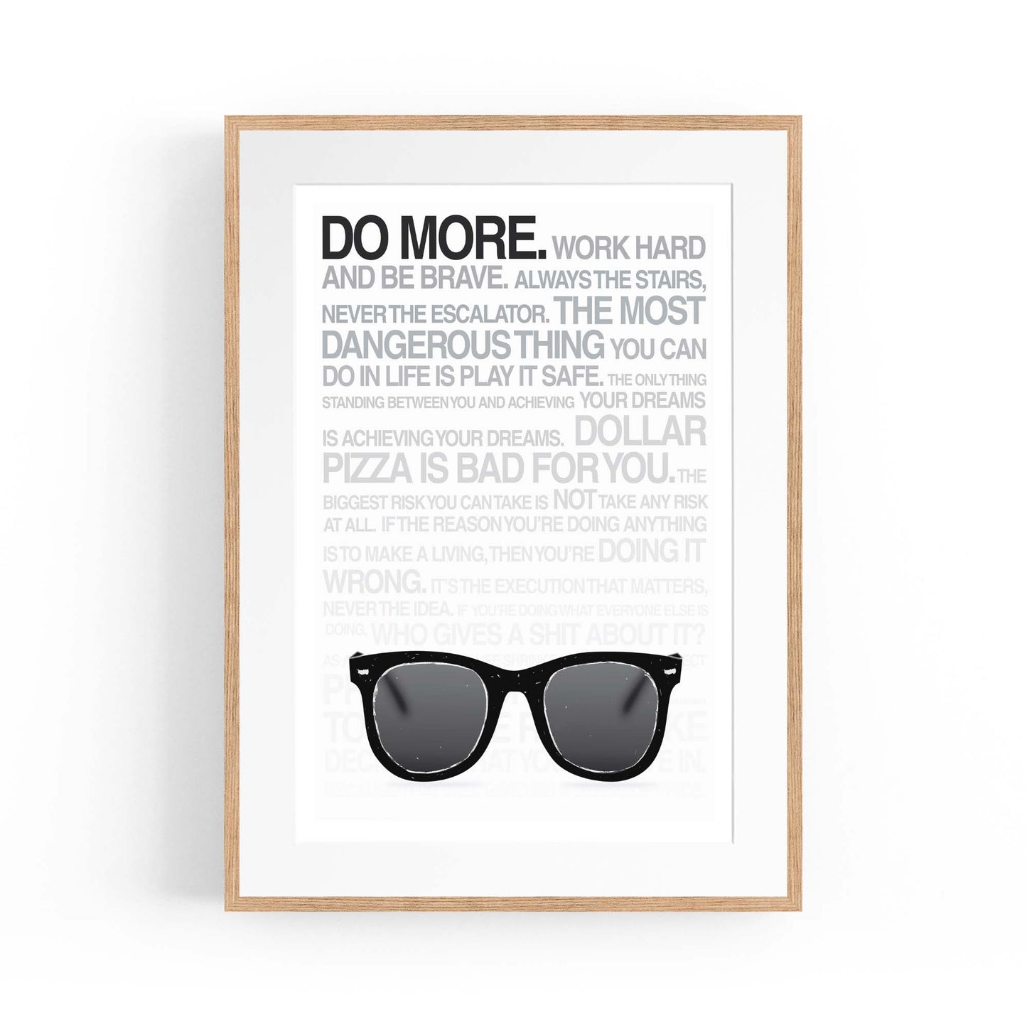 "Do More" Work Office Motivational Quote Wall Art - The Affordable Art Company
