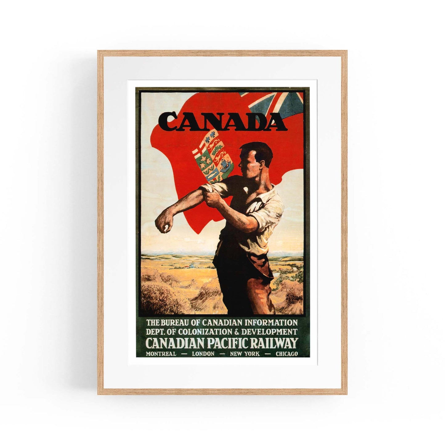 Canadian Pacific Vintage Shipping Advert Wall Art #1 - The Affordable Art Company