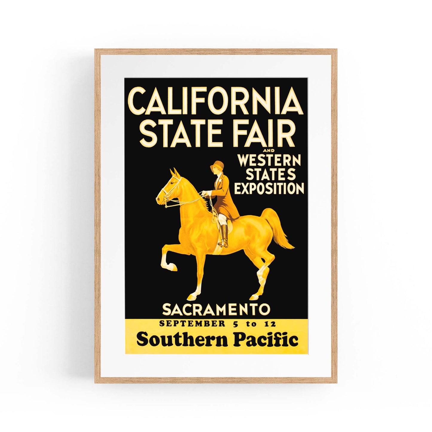 California State Fair Vintage Travel Advert Wall Art - The Affordable Art Company