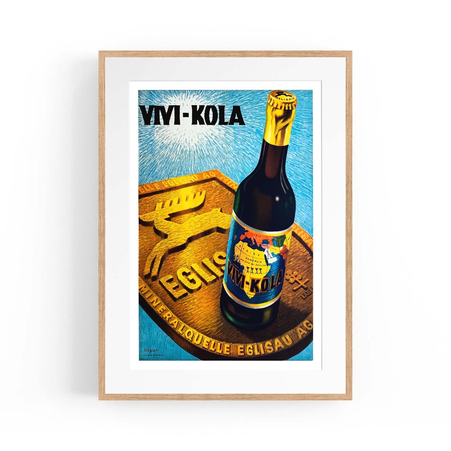 Vivi Kola Vintage Drinks Advert Wall Art - The Affordable Art Company