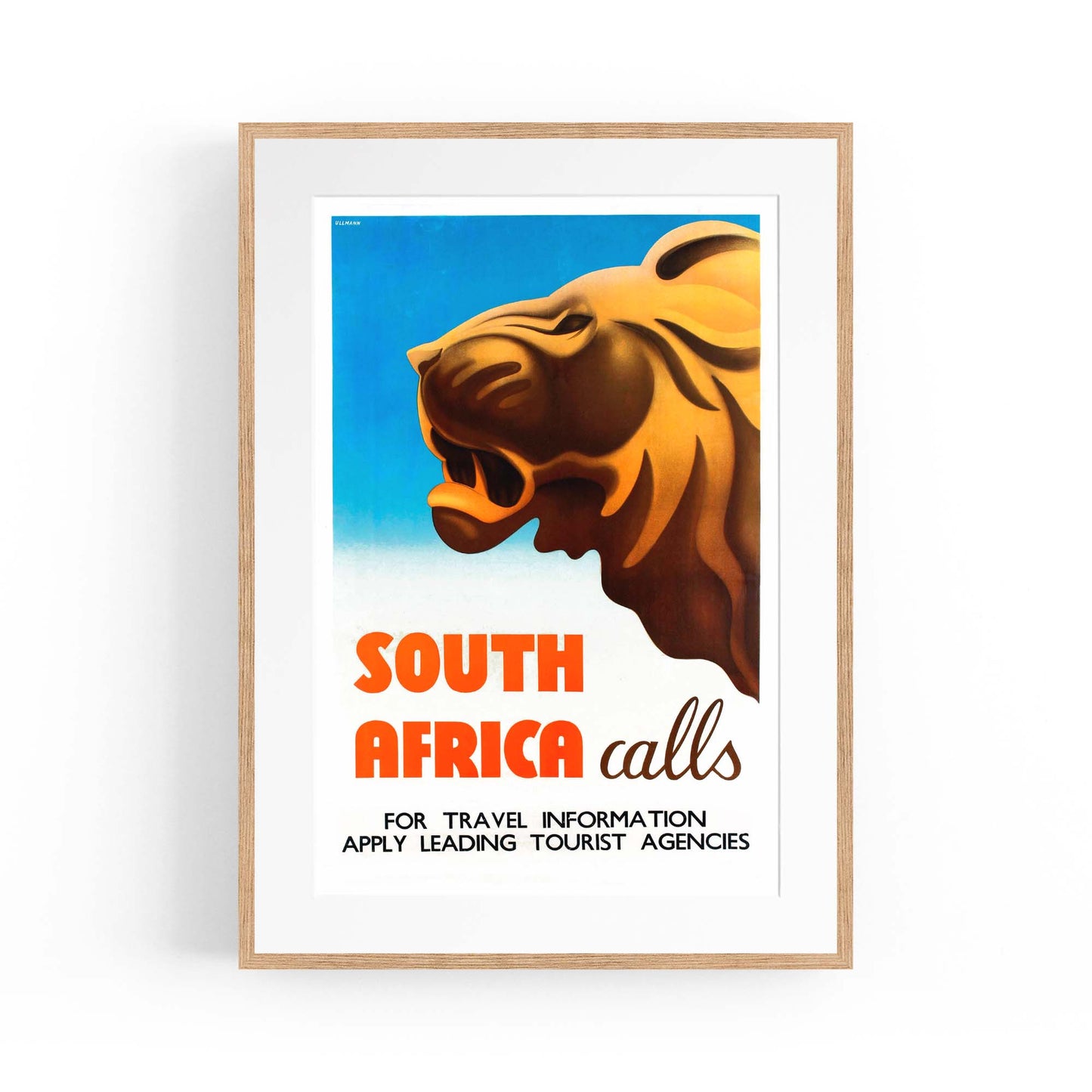 South Africa Vintage Travel Advert Wall Art - The Affordable Art Company